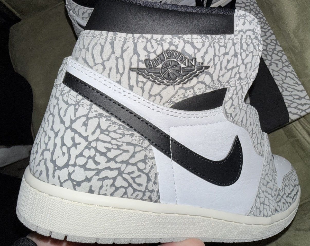 Jordan Brand Nike 1985 Air Jordan 1 “White Cement” Retro OG high top, NEW Size US 12.5 / EU 45-46 - 13 Thumbnail