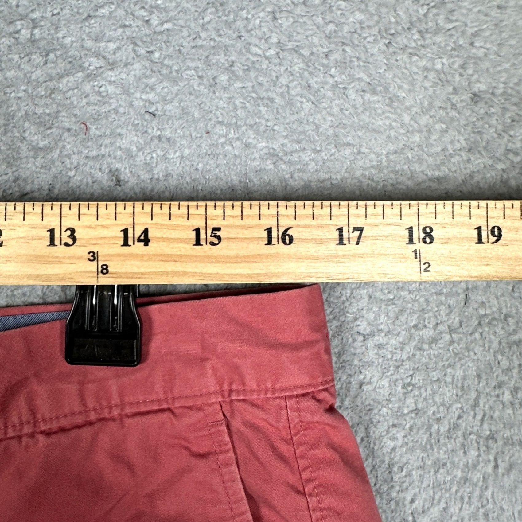 J.Crew J Crew Mens Chino Shorts 33 Coral Pink Khaki Flat Front Casual EUC Size US 33 - 5 Thumbnail