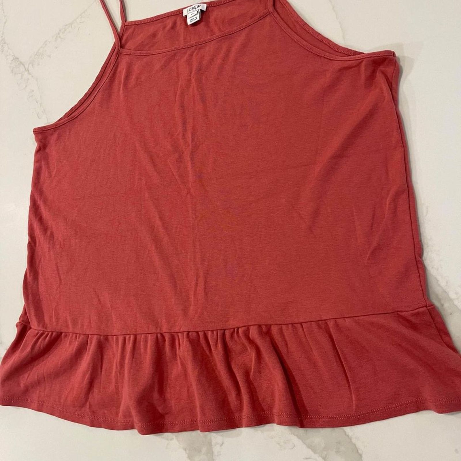 J.Crew J. Crew Ruffle Peplum Cami Tank Top Minimalist Womens XXL Size XXL / US 16-18 / IT 52-54 - 2 Thumbnail