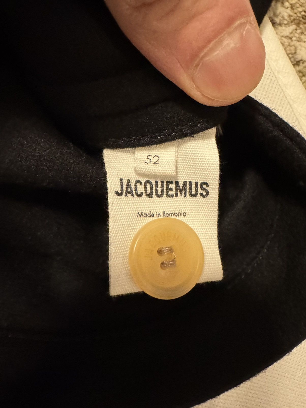 Jacquemus Jacquemus Le Montagne Mens Overshirt Jacket 52 EUR XL/XXL Size US L / EU 52-54 / 3 - 3 Thumbnail