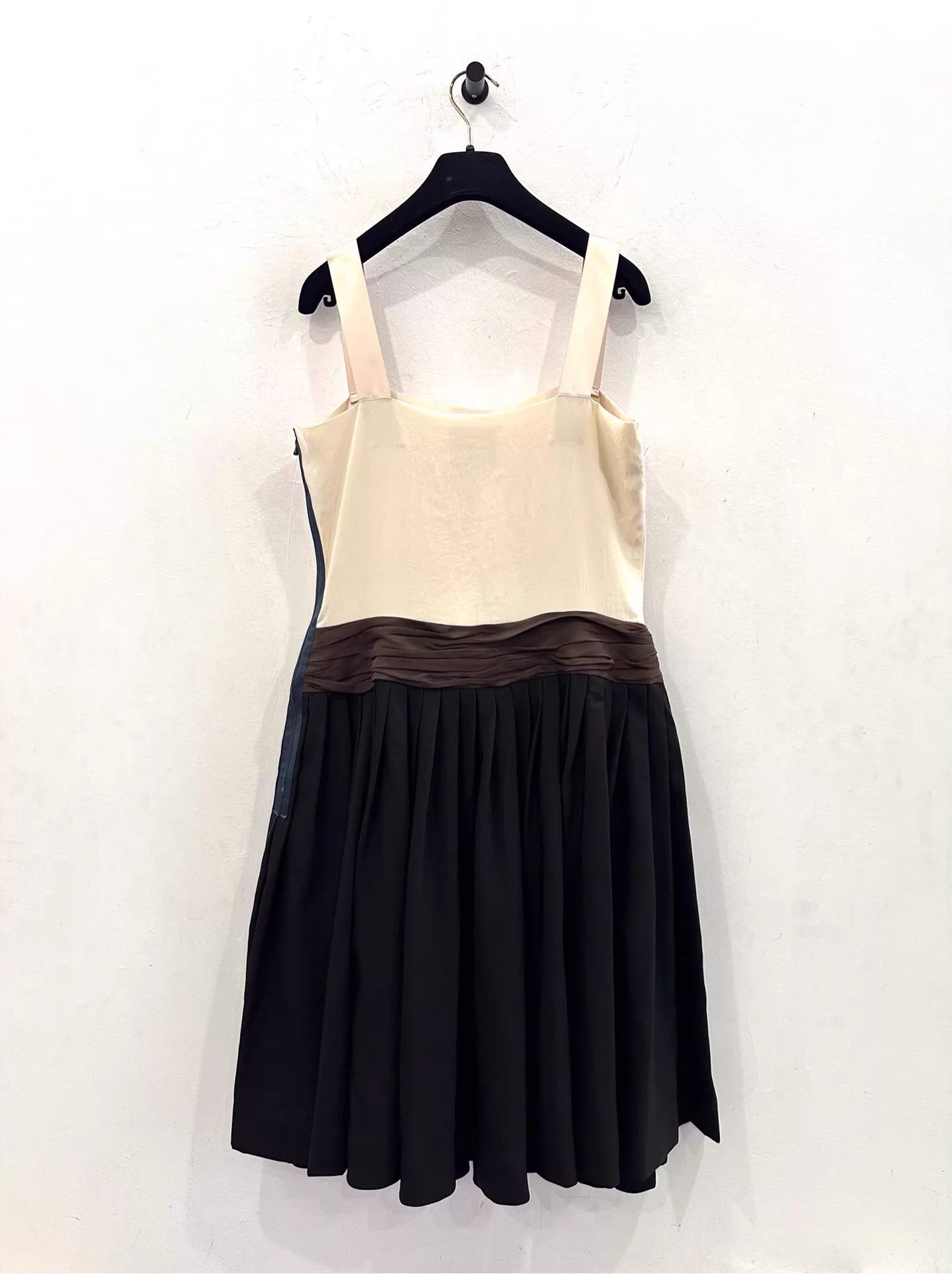 Lanvin Lanvin Women's Black & White Colorblock Cami Dress 38 Size XS / US 0-2 / IT 36-38 - 2 Thumbnail