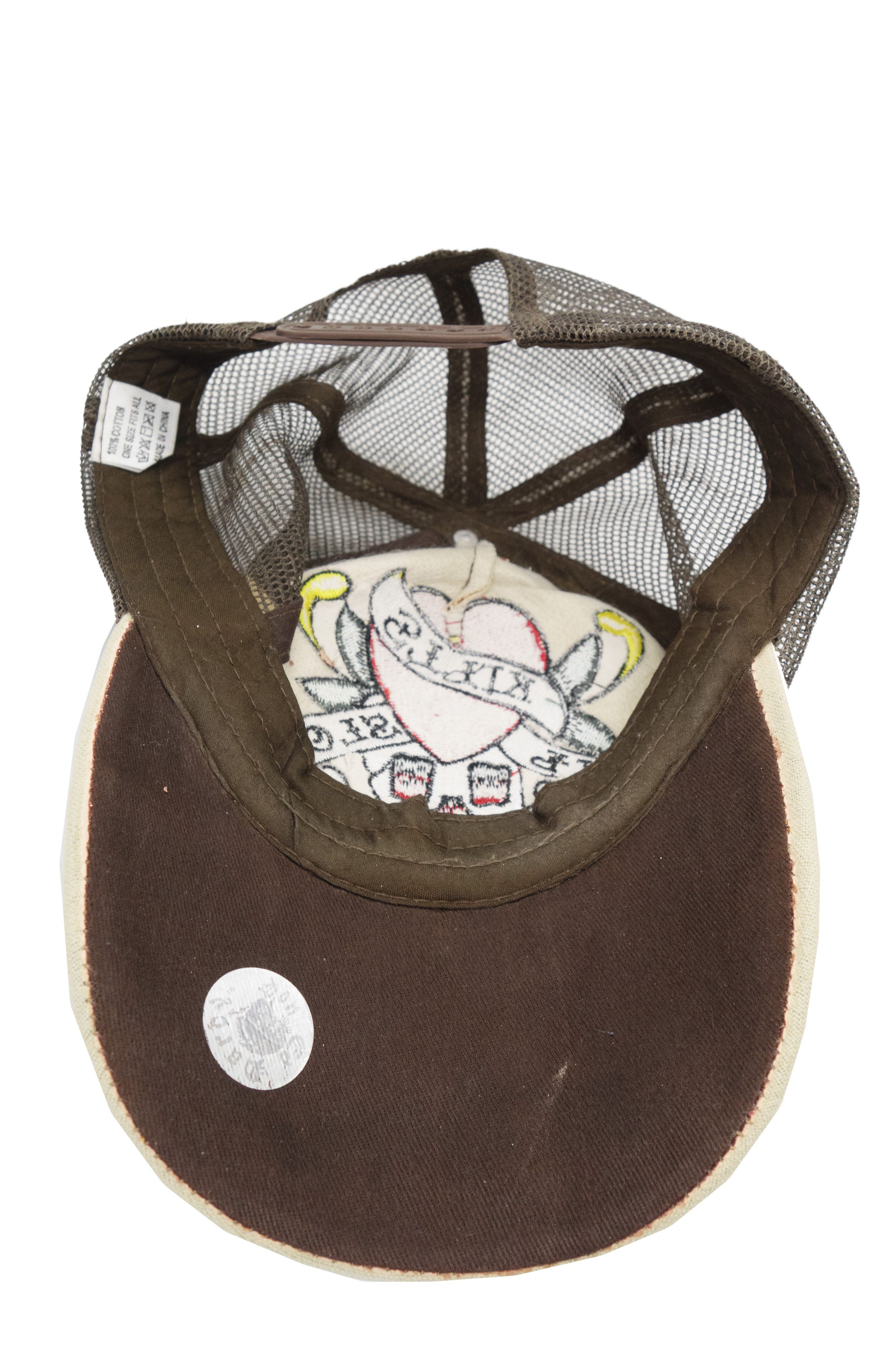 Ed Hardy Y2K Love Kills Slowly Skull Rhinestone Trucker Hat Size ONE SIZE - 4 Thumbnail