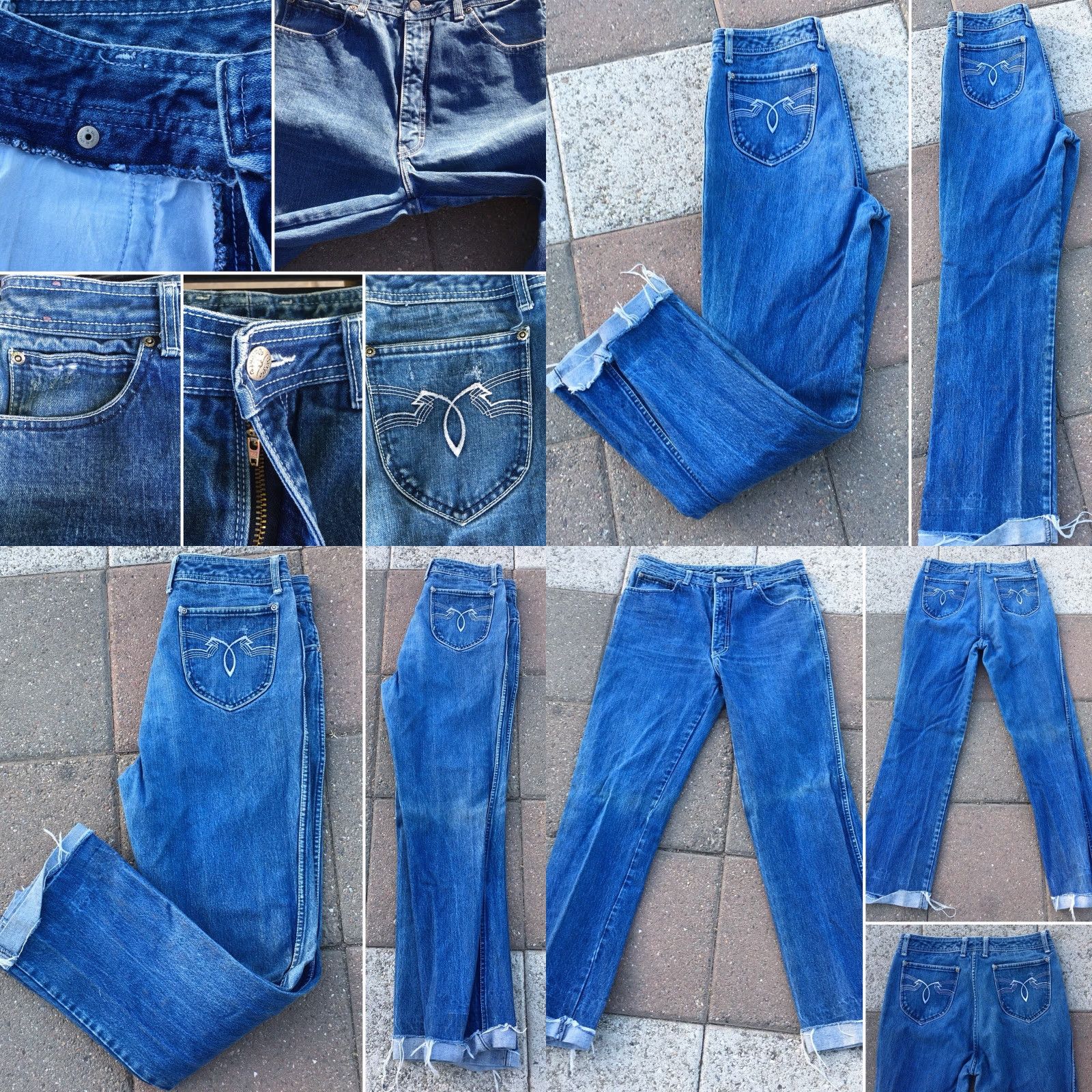 Vintage VINTAGE Sergio Valente Jeans 34 36 Measure 31.5 in X 31 - 32 1970s 1980s Denim Blue 31.5 31 32 Zipper fly Mens Womens (adjusted) Size US 30 / EU 46 - 8 Thumbnail