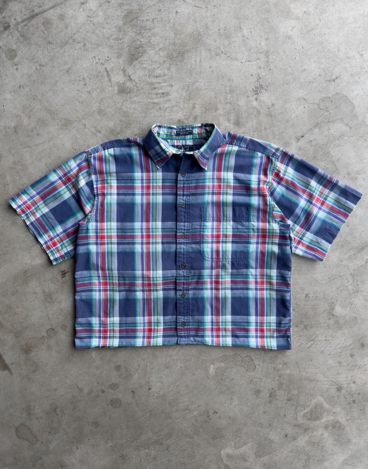 Other Vintage Cropped Plaid Button Down Shirt - M Size US L / EU 52-54 / 3 - 1 Thumbnail
