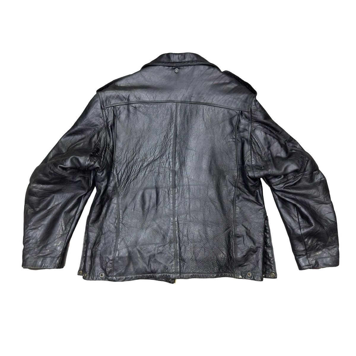 Schott Vintage Schott Nyc Dur O Jack Police Leather Jacket Size US XL / EU 56 / 4 - 7 Thumbnail