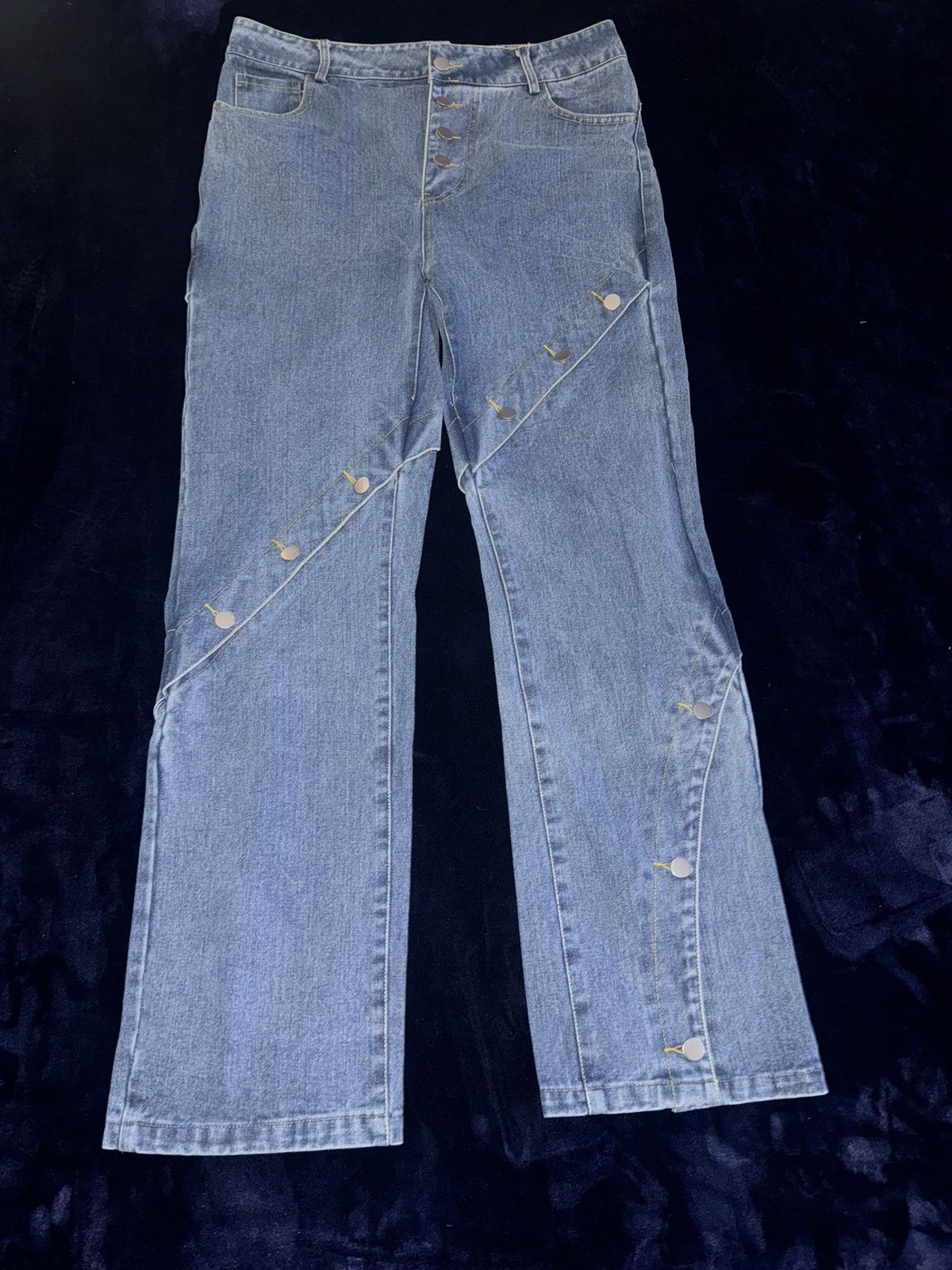 Other Button Lose Straight Jeans Size US 34 / EU 50 - 3 Thumbnail