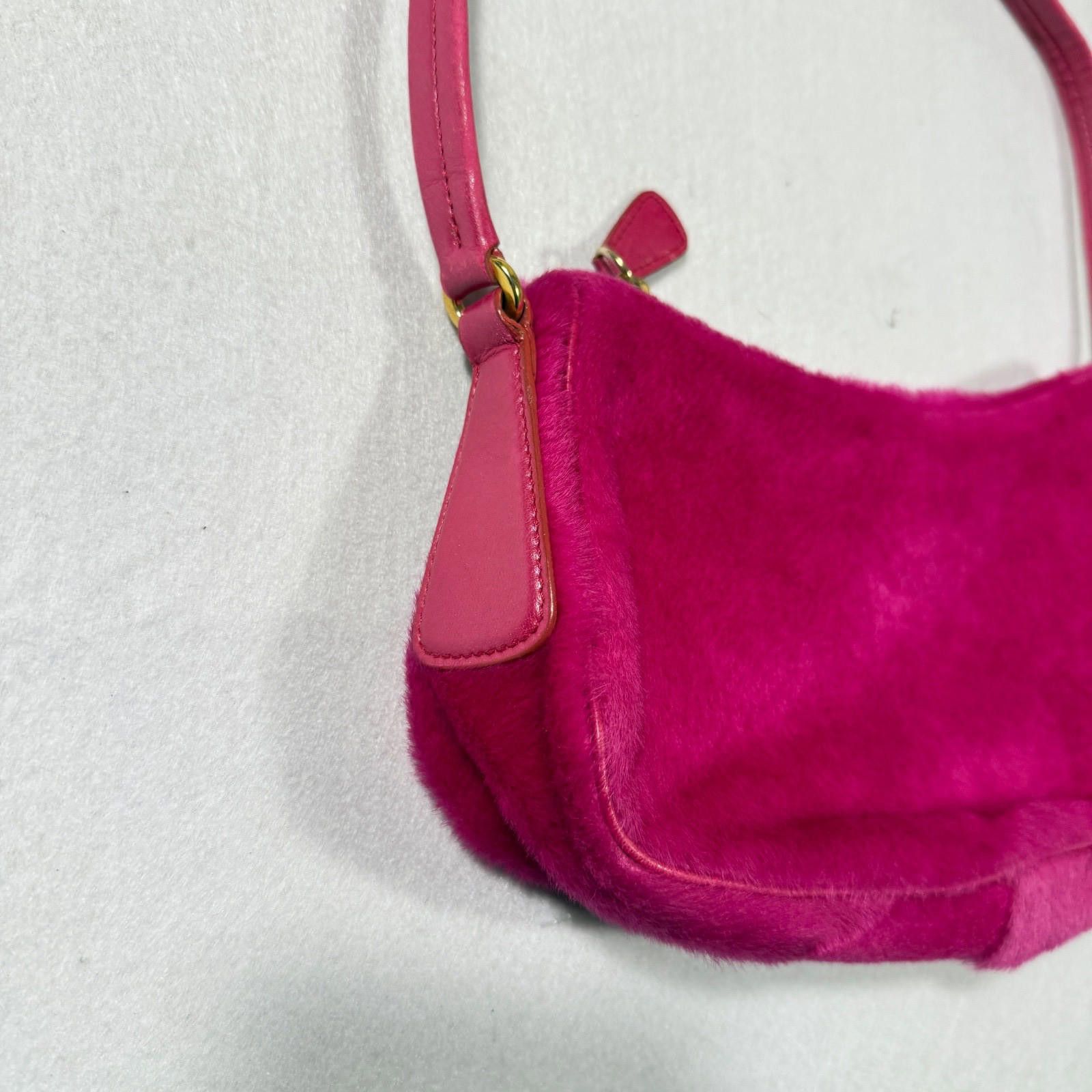 Escada Escada Baguette Pony Hair Pink Purse Handbag y2k 90's Size ONE SIZE - 2 Thumbnail