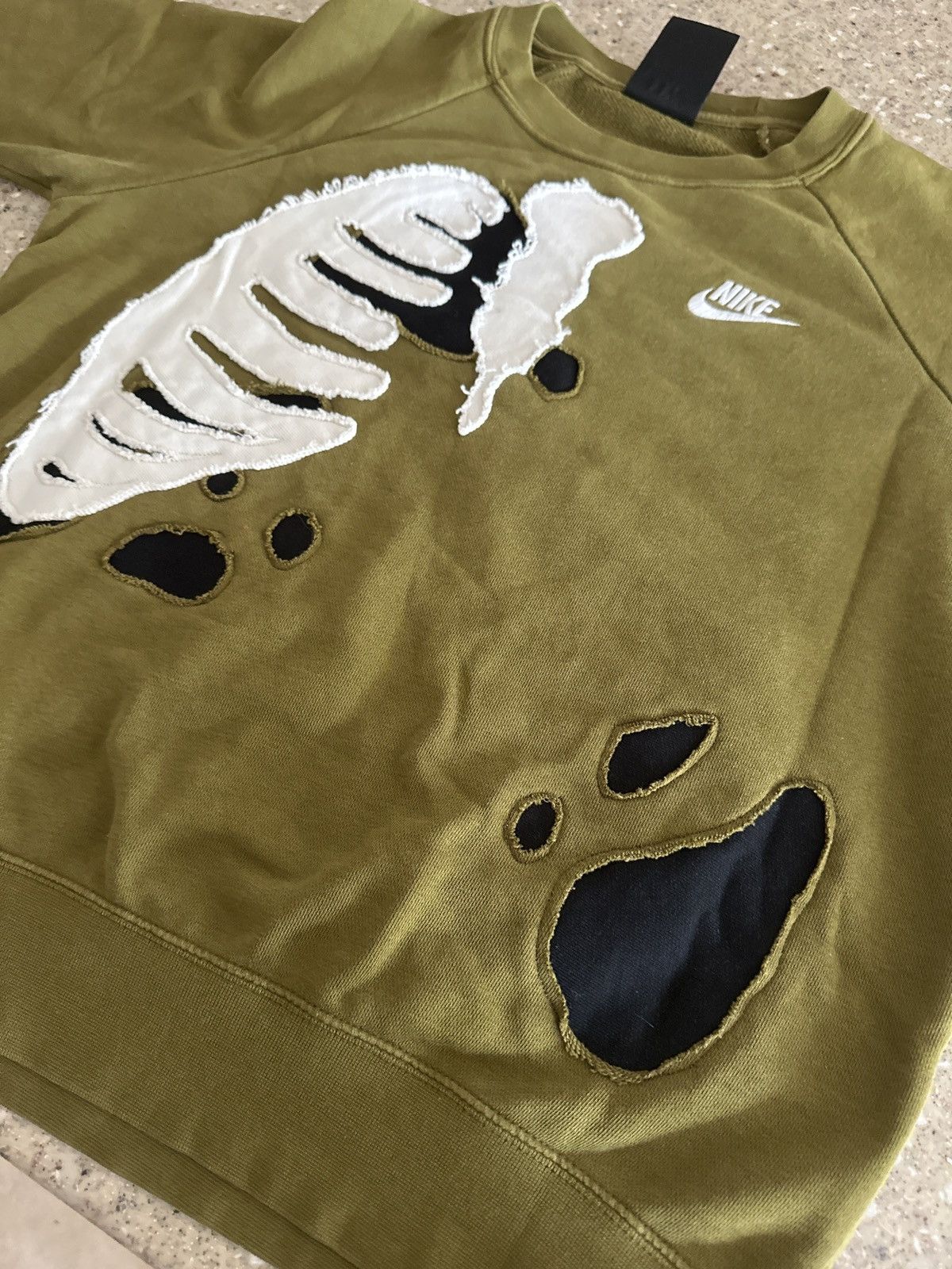 Nike × Vintage Rare reworked nike skeleton Logo vintage sweatshirt Y2K Size US S / EU 44-46 / 1 - 2 Thumbnail