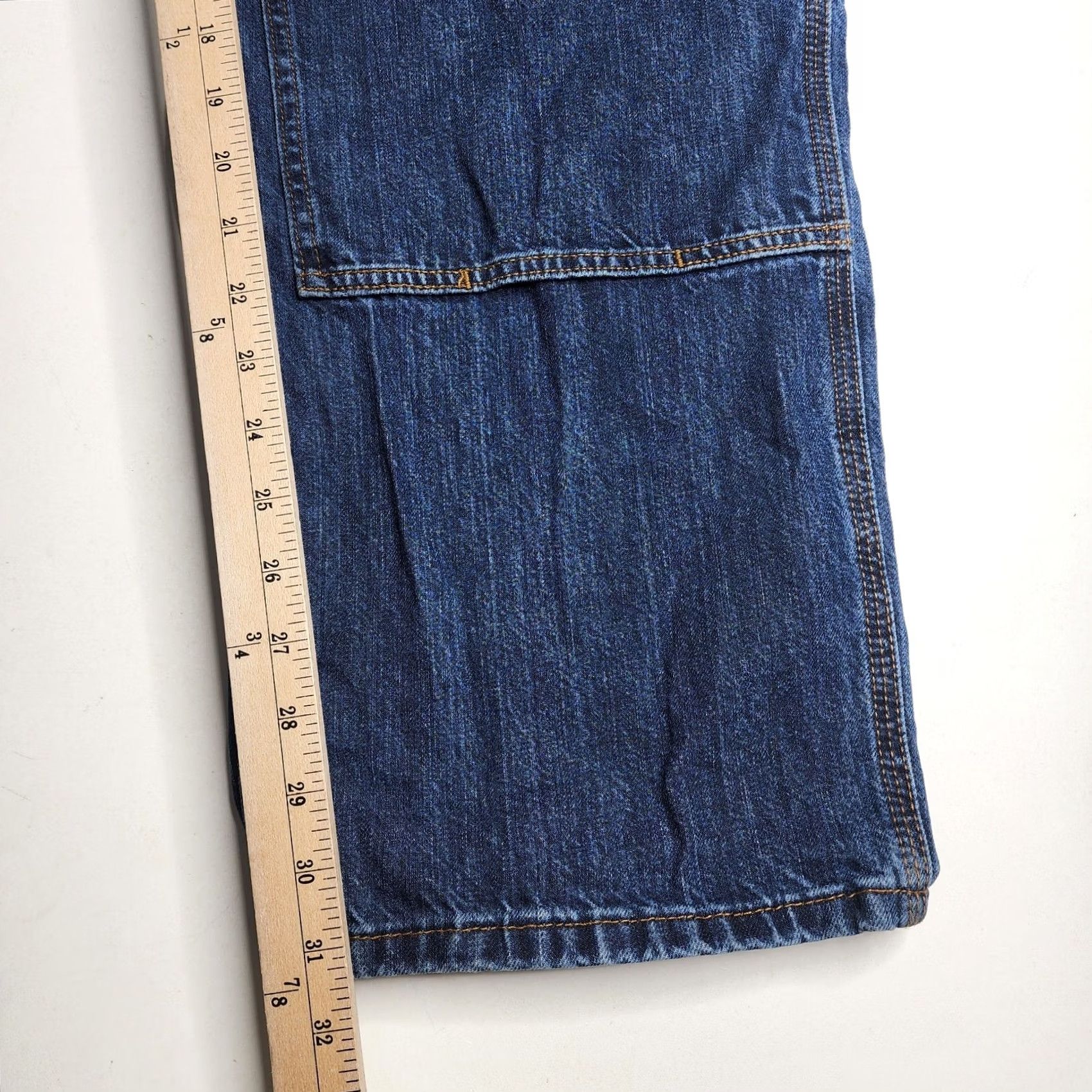 Carhartt VINTAGE Carhartt Loose Fit Double Front Utility Logger Denim Jeans Men's 42 x 32 Size US 42 / EU 58 - 6 Thumbnail