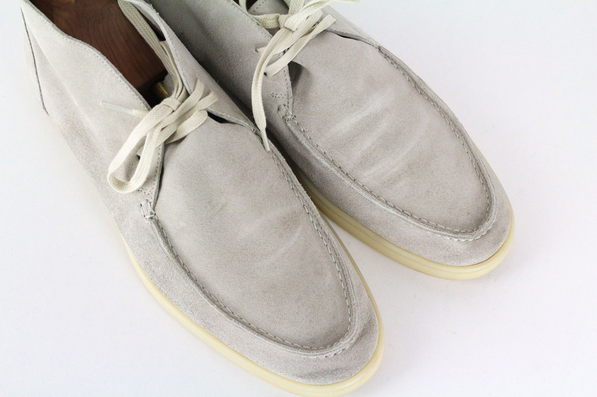 Suitsupply EU42 Light Grey Suede High-Top Formal 72747 Size US 9 / EU 42 - 7 Thumbnail