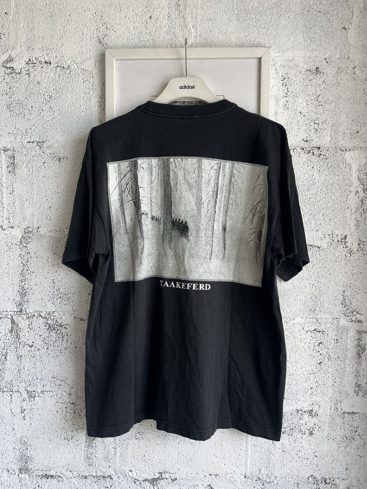 Band Tees × Vintage Vintage DARKTHRONE TAAKEFERD 90’s black metal Tshirt Size US XL / EU 56 / 4 - 3 Thumbnail