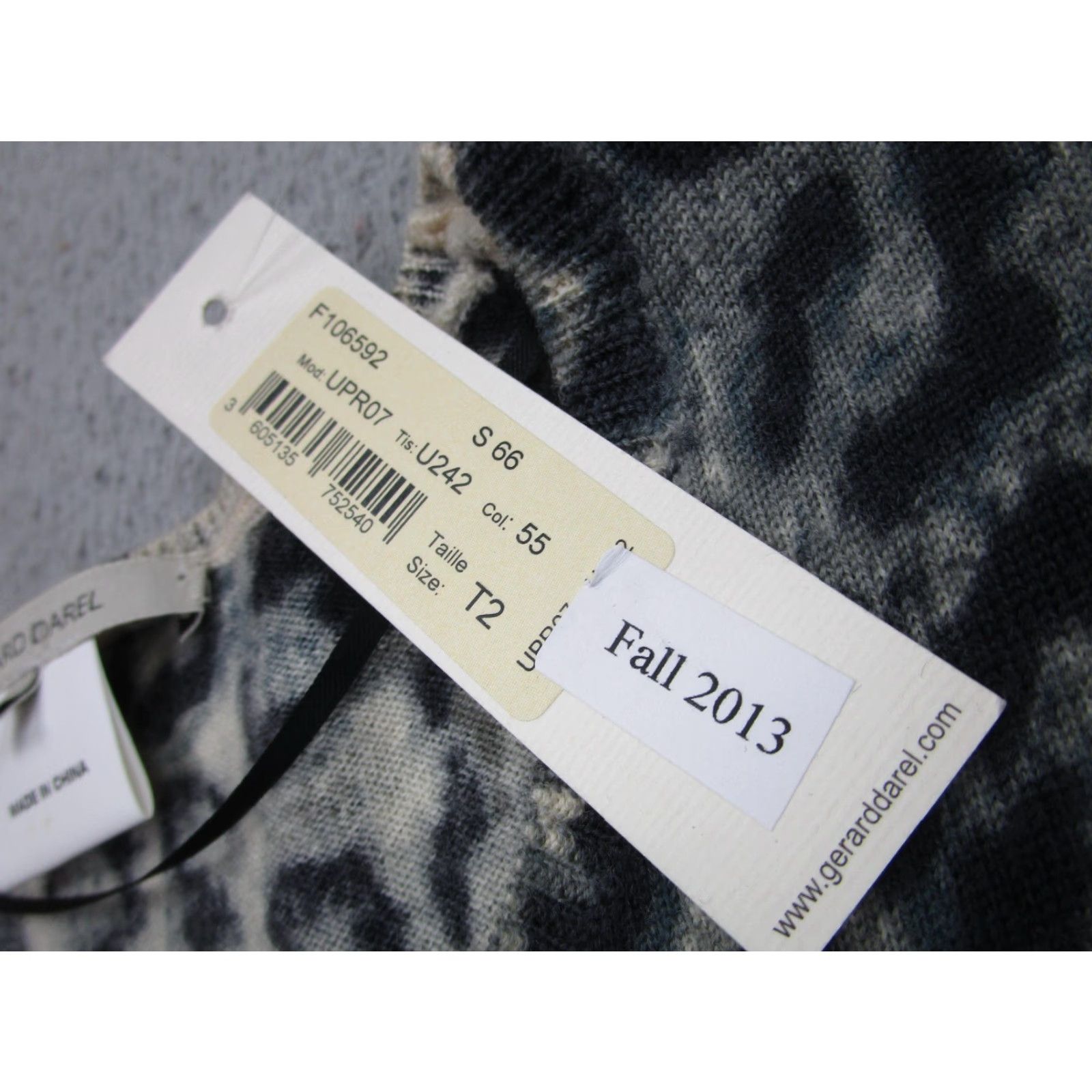 Gerard Darel Gerard Darel Dress Womens Small Long Sleeve Leopard Print Wool Sweater UPR07 Size XS / US 0-2 / IT 36-38 - 6 Thumbnail