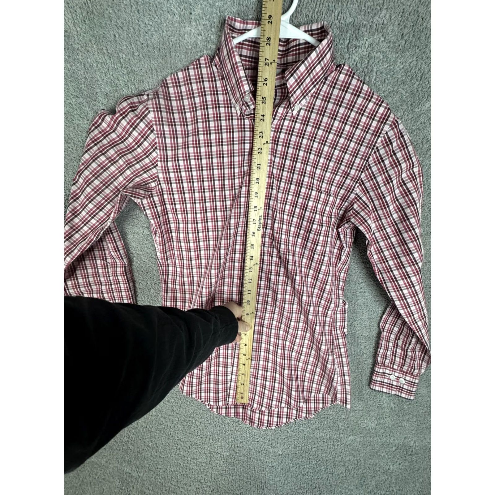 Brooks Brothers VINTAGE Brooks Brothers Shirt Mens Small Red Plaid Non Iron Supima Cotton Button Down Size US S / EU 44-46 / 1 - 7 Thumbnail