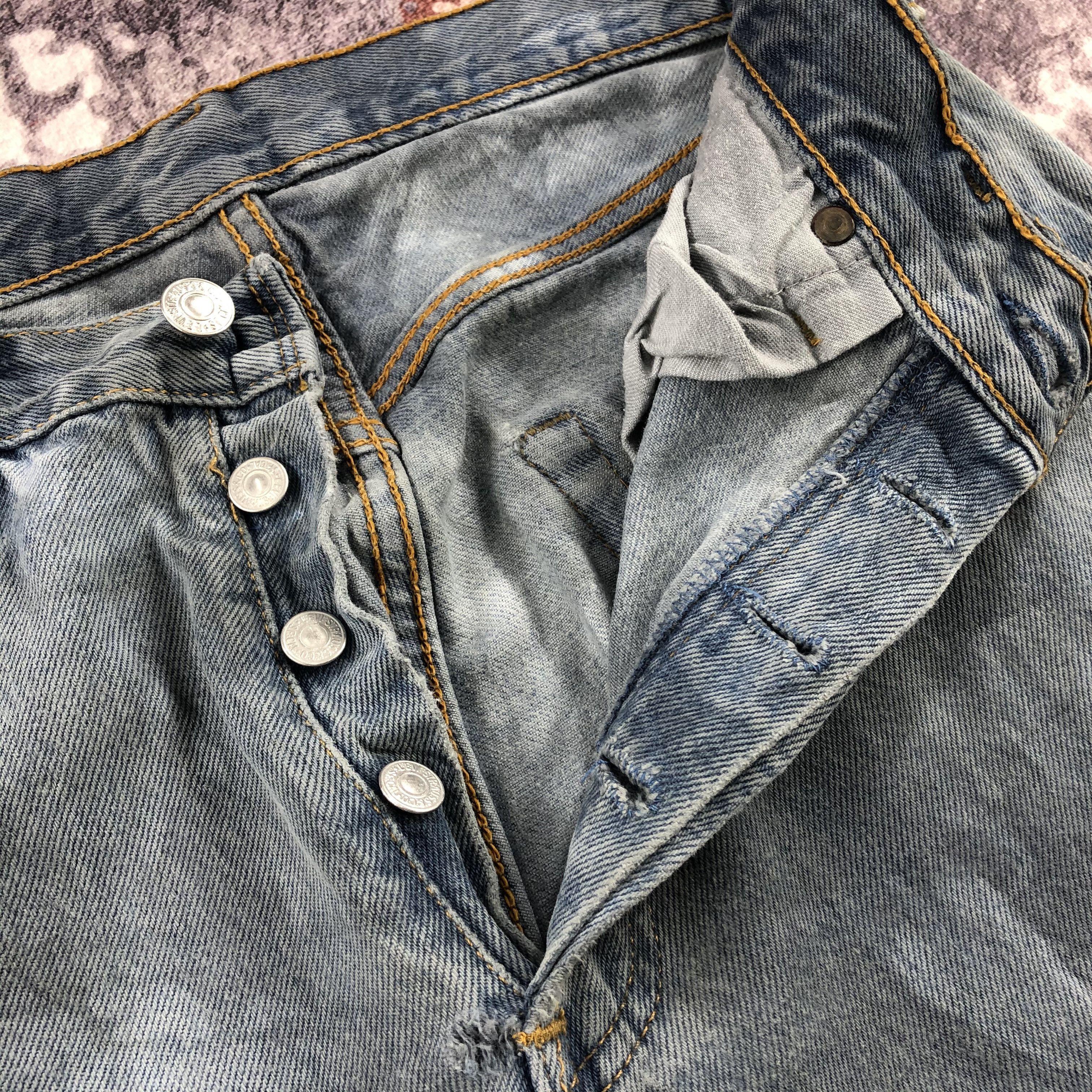Levi's Vintage 90s Levis 501 Bleached Jeans-JM2186 Size US 29 - 10 Thumbnail