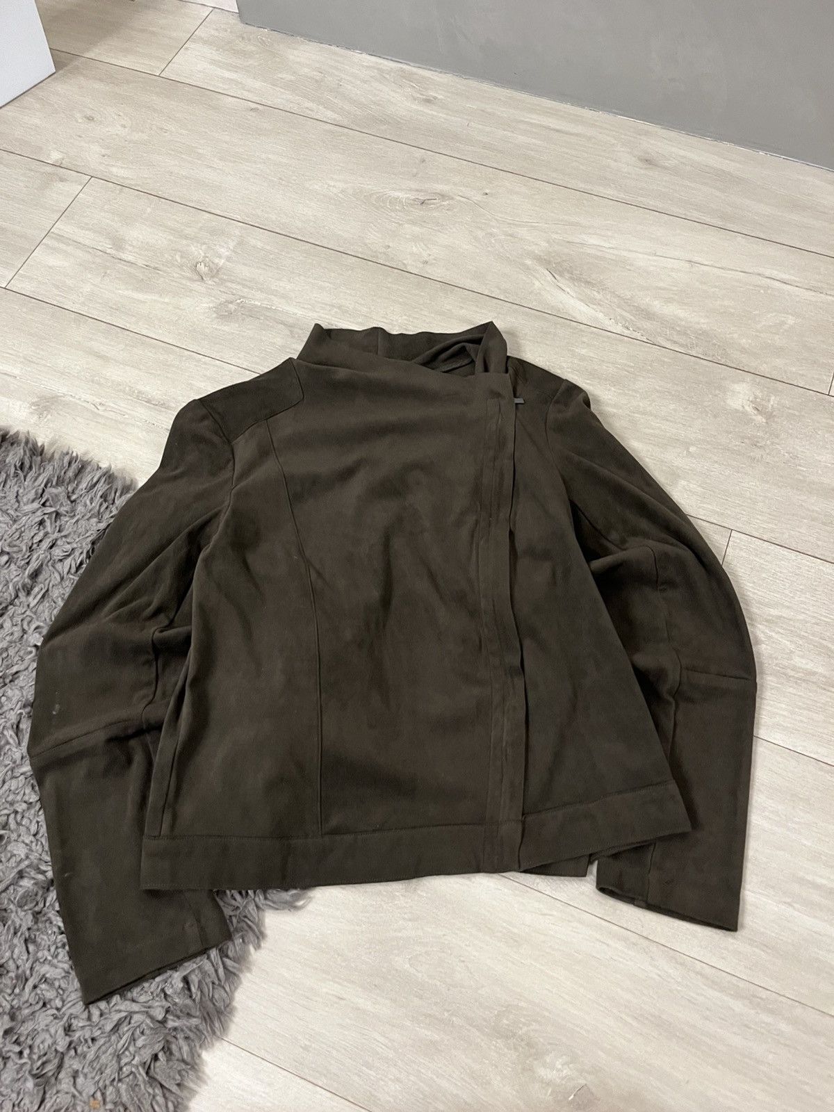 Hysteric Glamour 🔥Punk Rick Owens Vibe Biker Suede Side Zip 00's Jacket Size S / US 4 / IT 40 - 3 Thumbnail