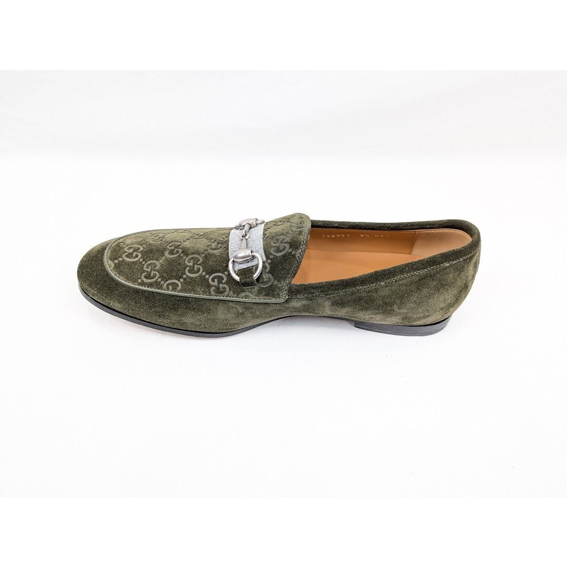 Gucci o1rshd1 Luxury Suede Loafers in Violet Green Size US 9 / EU 42 - 3 Thumbnail