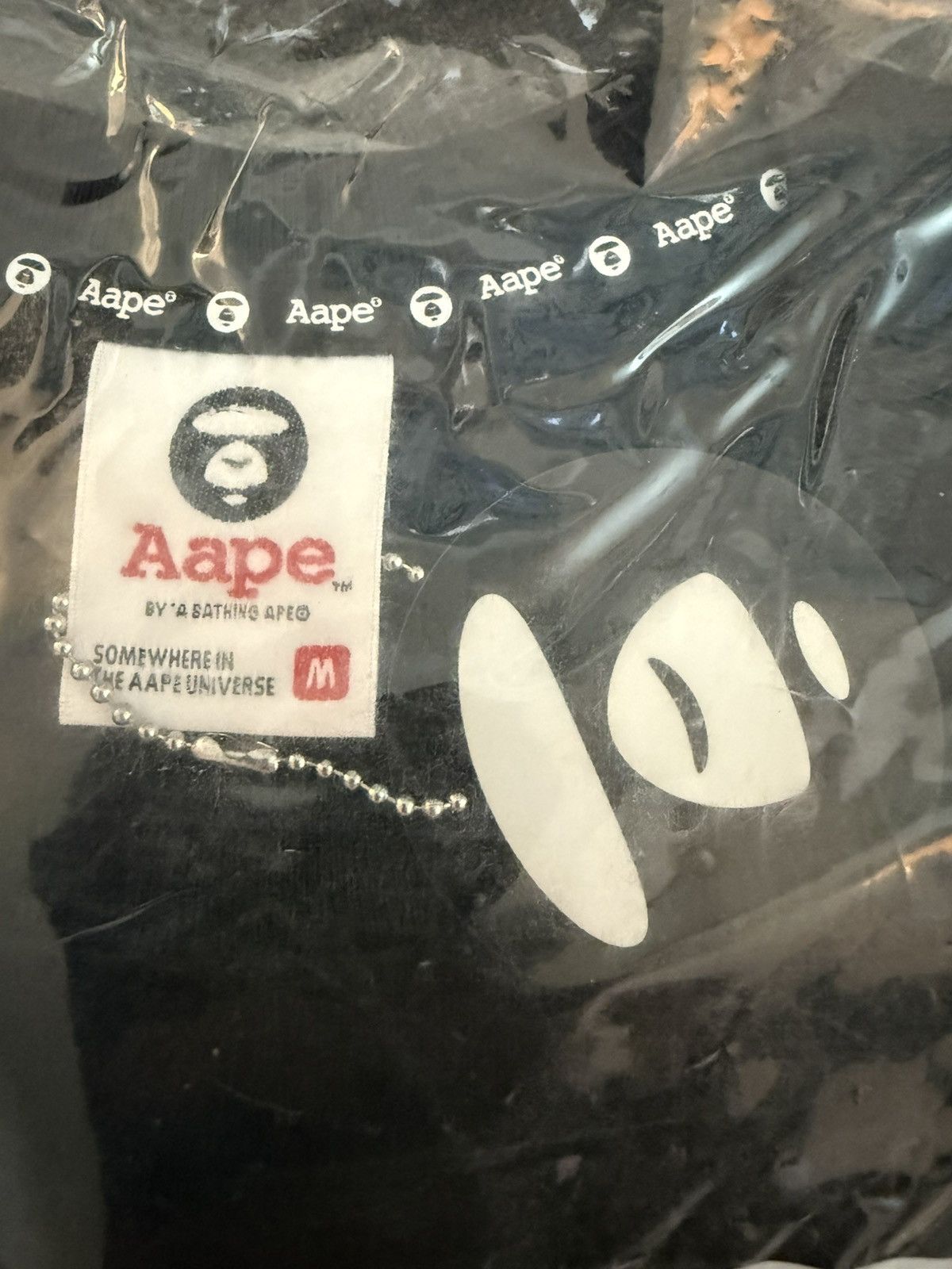 Aape AAPE Logo Tee Black Size US M / EU 48-50 / 2 - 3 Thumbnail