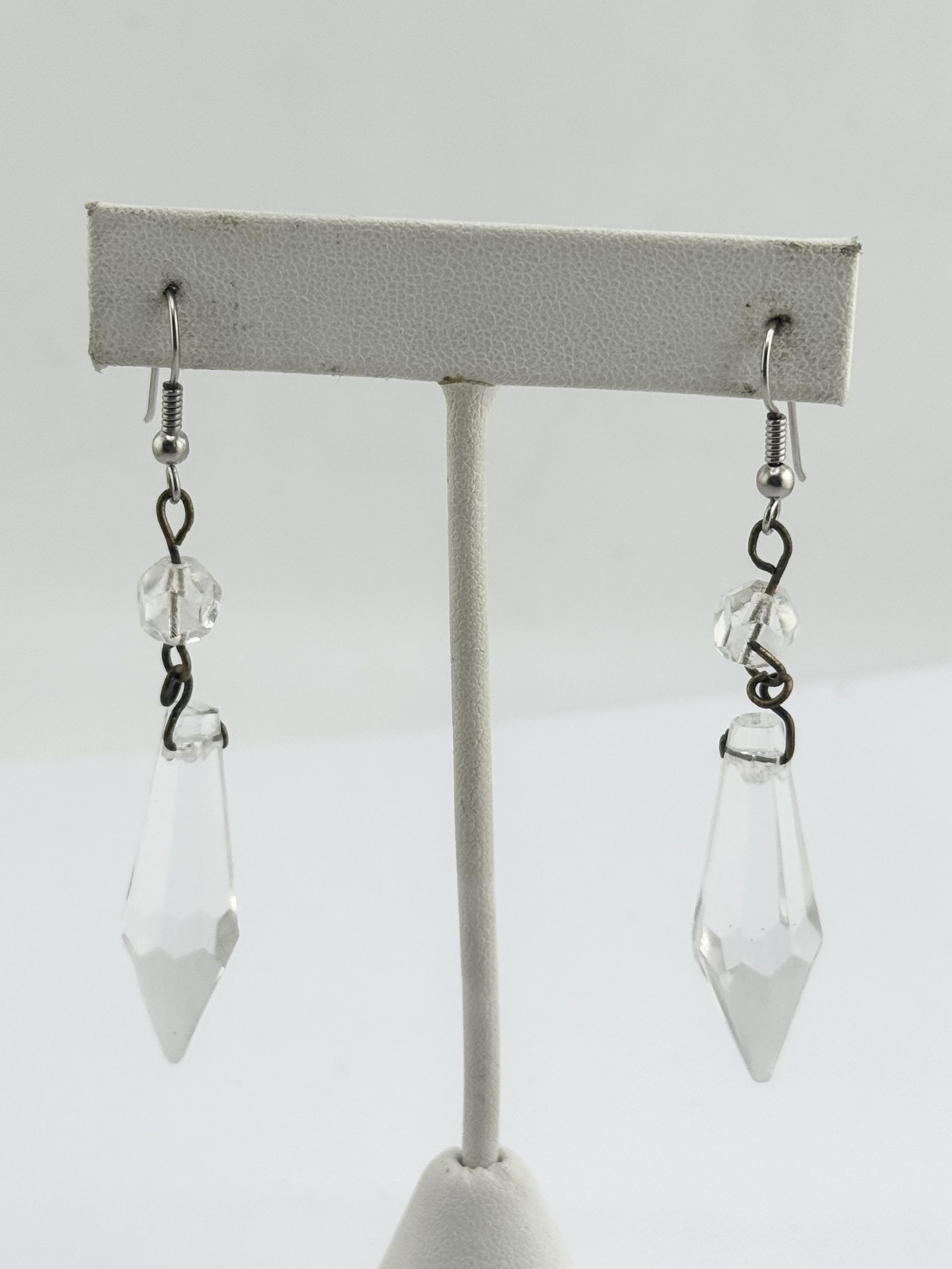Vintage Vintage crystal drop dangle earrings Size ONE SIZE - 2 Thumbnail