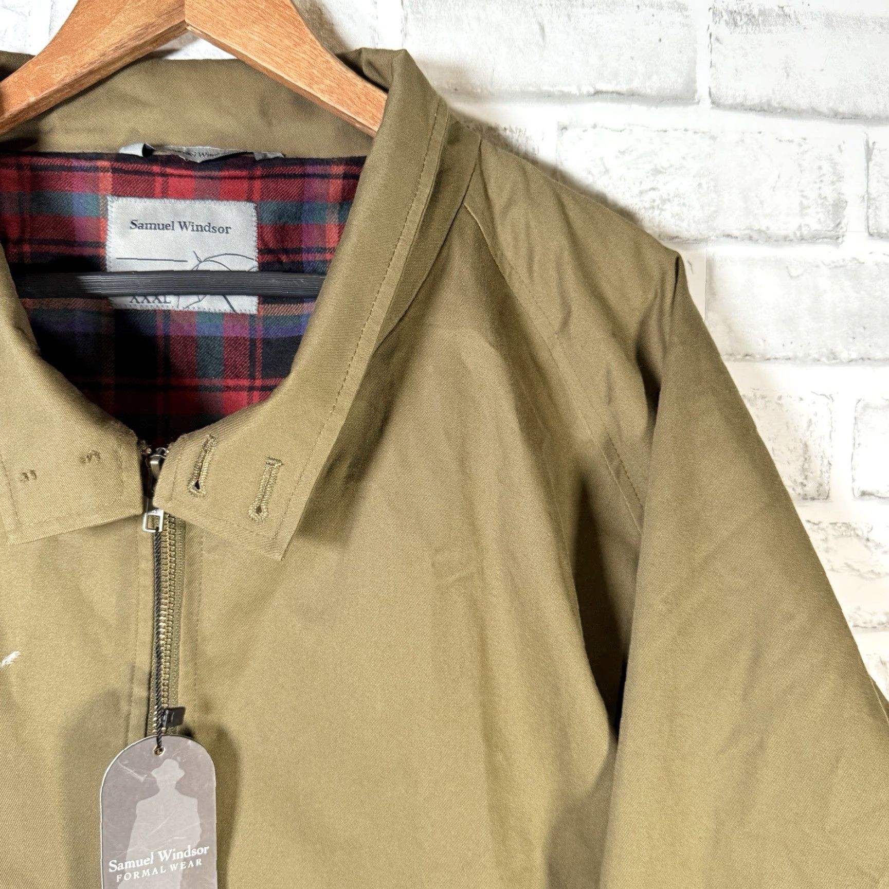 Vintage VINTAGE NWT Samuel Windsor Formal Wear Showerproof LOVAT Full Zip Jacket Mens 3XL Brownish Green Full Zip Formal Jacket Mens 3XL Brownish Green Size US XXL / EU 58 / 5 - 2 Thumbnail