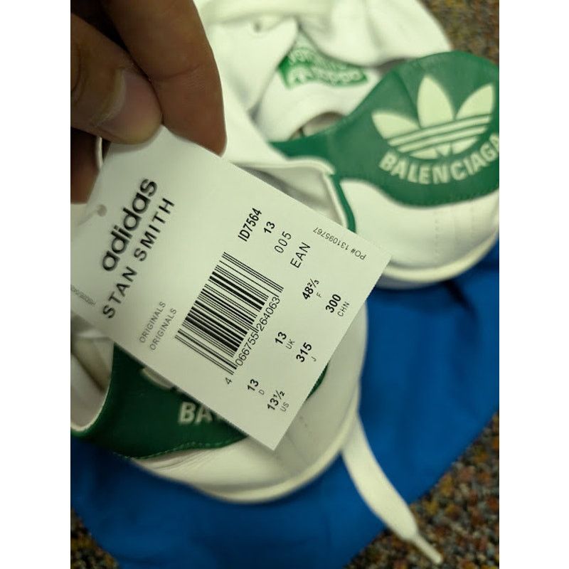 Adidas × Balenciaga o1rshd1 Stan Smiths Sneakers in Green/White Size US 14 / EU 47 - 16 Thumbnail