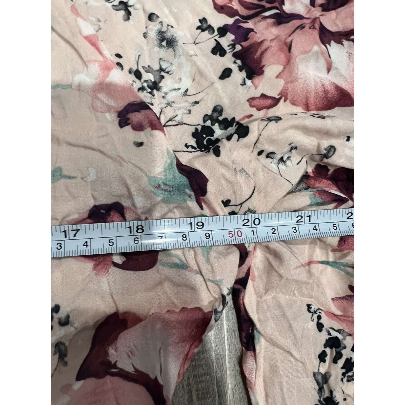 & Other Stories Lucy & Laurel Womens Floral V Neck Pullover Size 1X A003282 Size XL / US 12-14 / IT 48-50 - 4 Thumbnail
