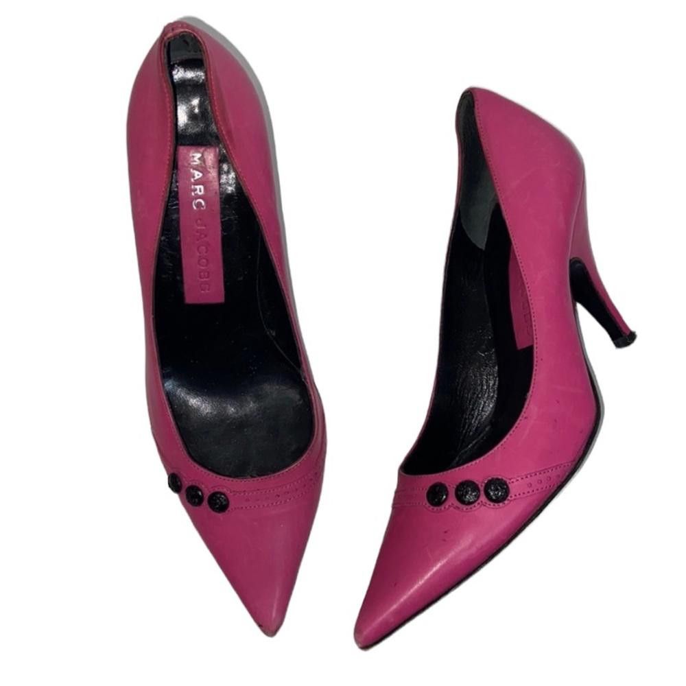 Marc Jacobs Marc Jacobs l Vintage Pink Leather Stiletto Heels Size US 6 / IT 36 - 1 Thumbnail
