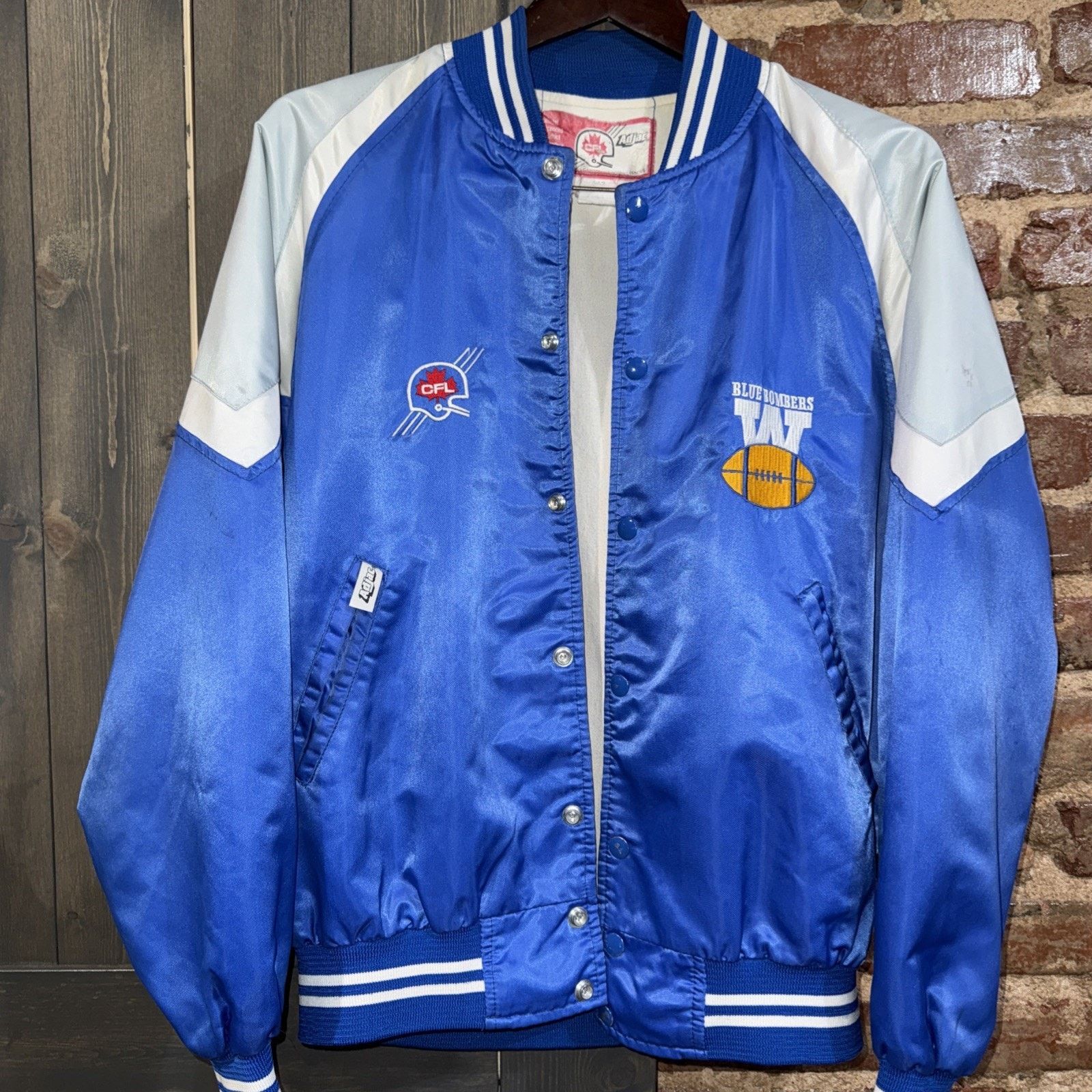 Other Vintage 80s CFL Winnipeg Blue Bombers Bomber Jacket Sz L 44 Size US L / EU 52-54 / 3 - 2 Thumbnail