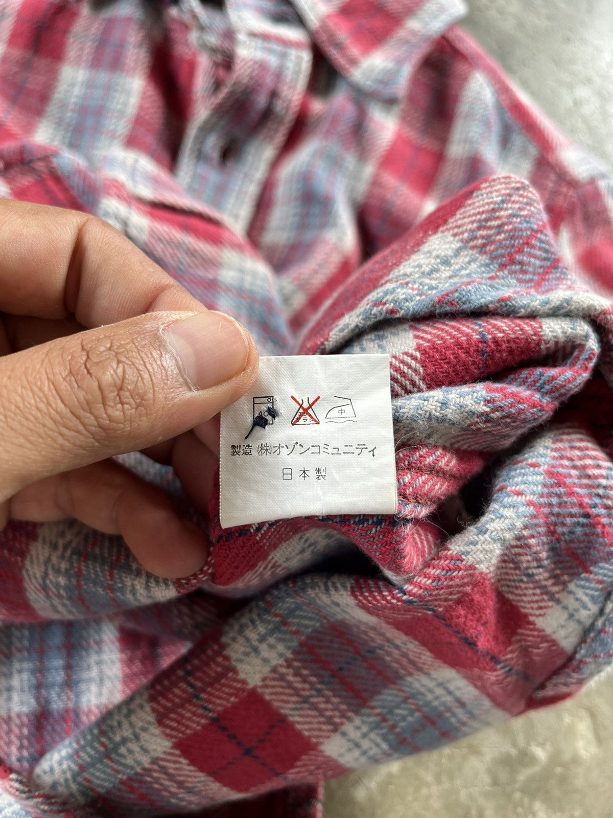 Hysteric Glamour × Japanese Brand × Vintage ⚡️Vintage Hysteric Glamour Checkered Shirts Button Up Size ONE SIZE - 5 Thumbnail