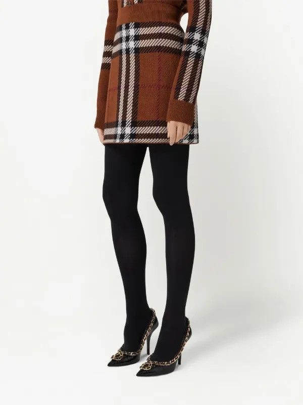 Burberry × Burberry Prorsum Burberry Exaggerated Check jacquard mini skirt Size 25" / US 0 / IT 36 - 3 Thumbnail