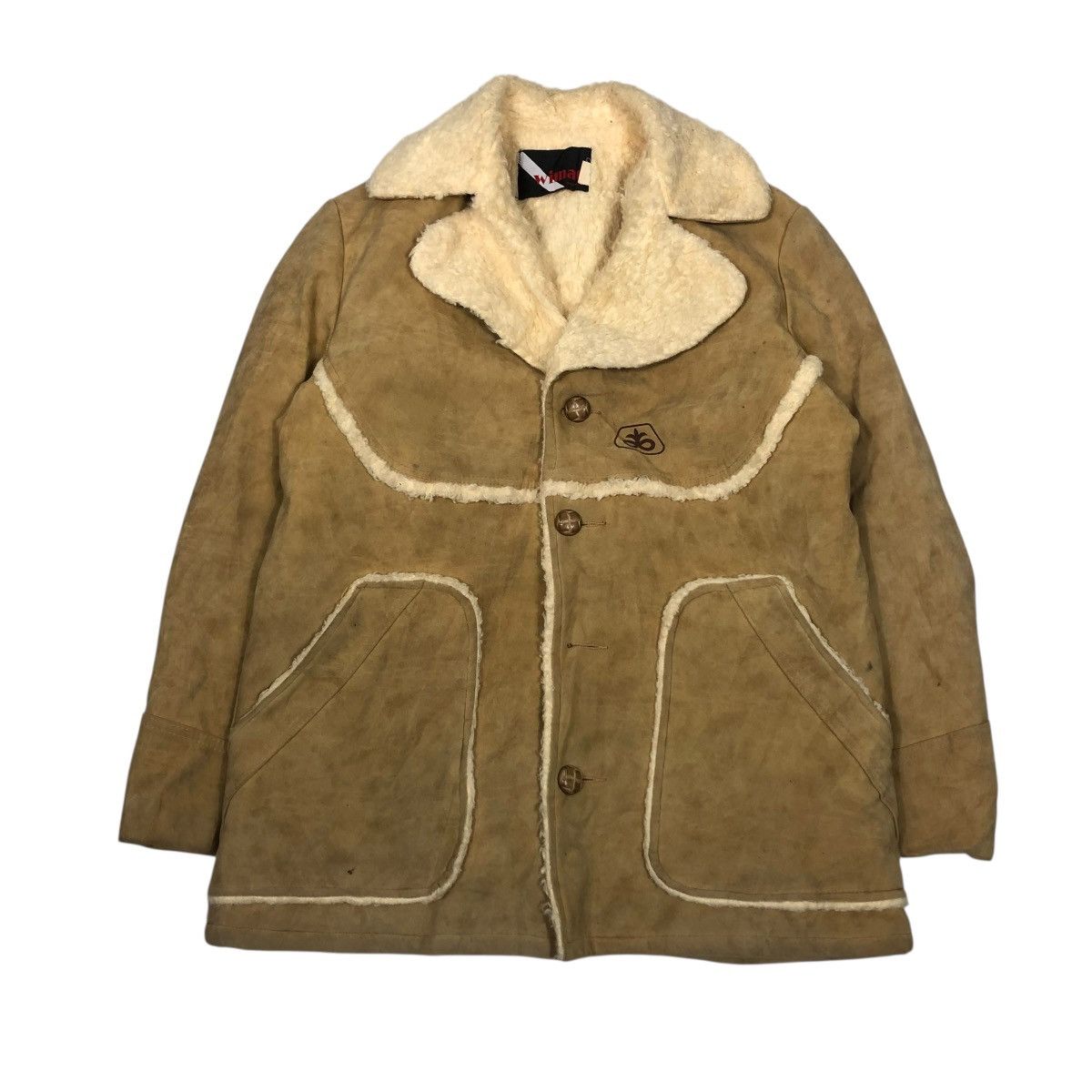 Vintage 🔥VINTAGE SUEDE LEATHER WIMAN BLANKET FUR ISSEY MIYAKE Size US M / EU 48-50 / 2 - 1 Thumbnail