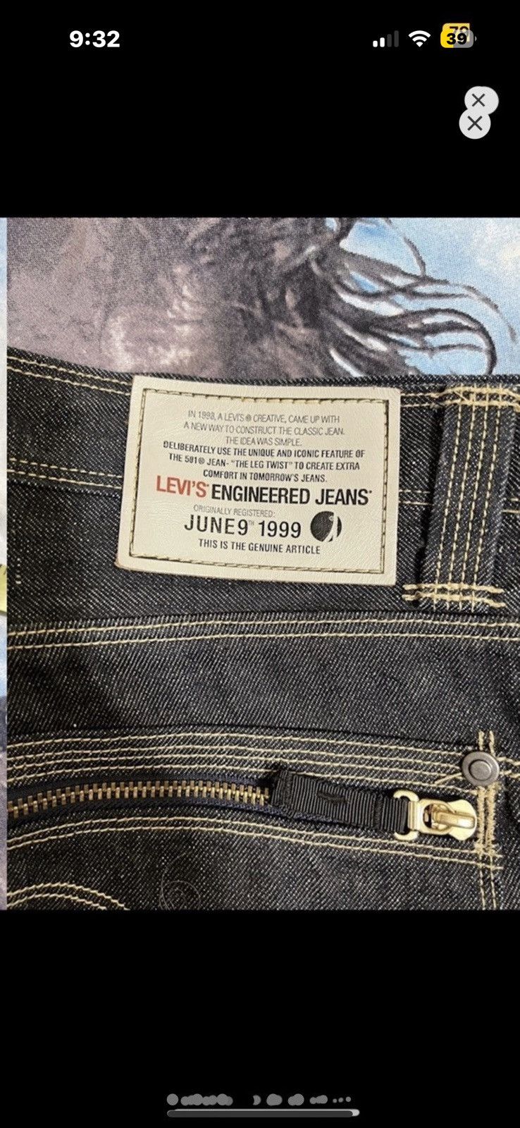 Levi's ***FINAL DROP***RARE 1999 LEVIS ENGINEERED TECH DENIM 32 Size US 32 / EU 48 - 4 Thumbnail