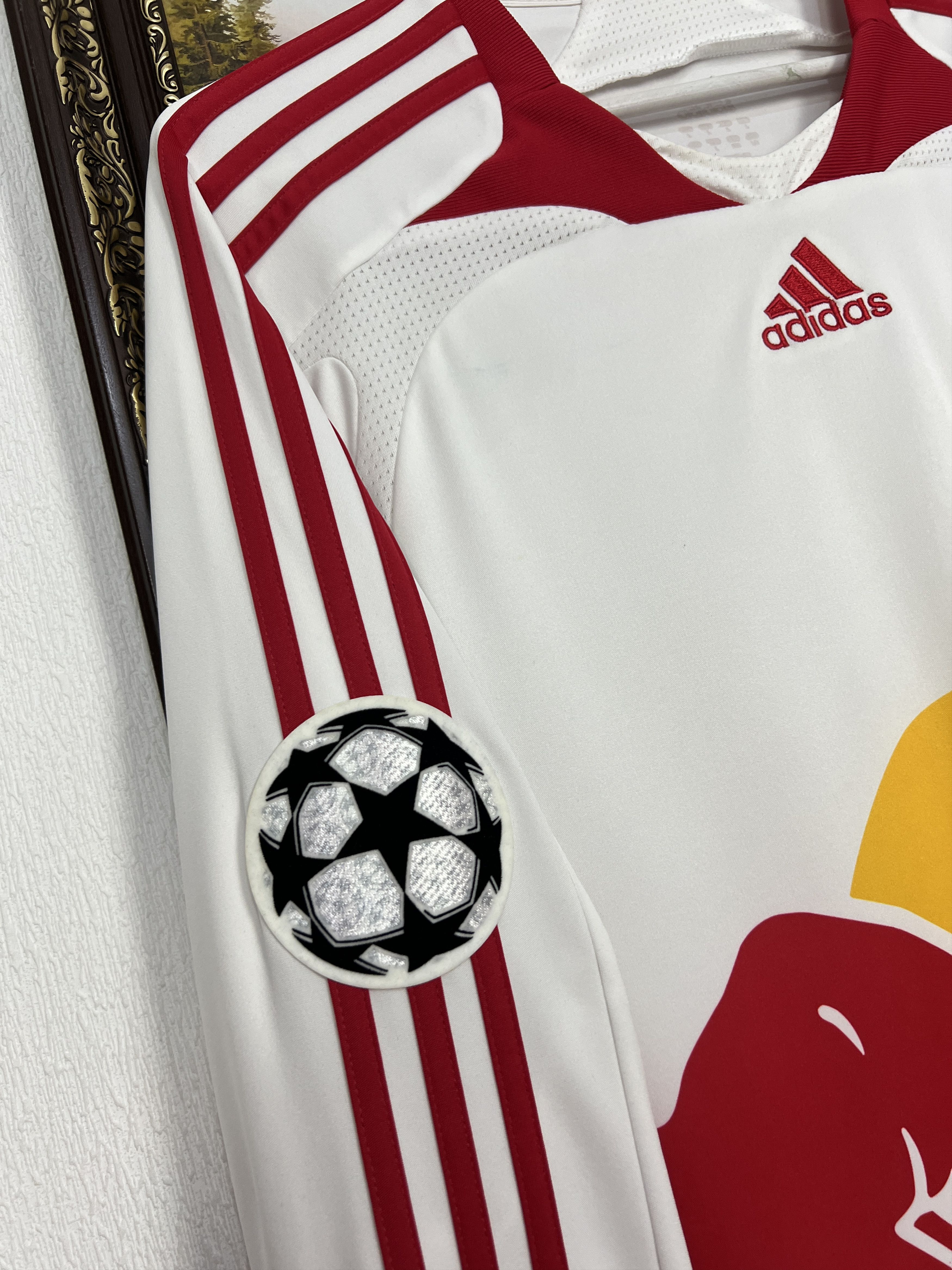 Adidas Red Bull Salzburg football shirt 2007 Soccer Long Sleeve Size US L / EU 52-54 / 3 - 4 Thumbnail