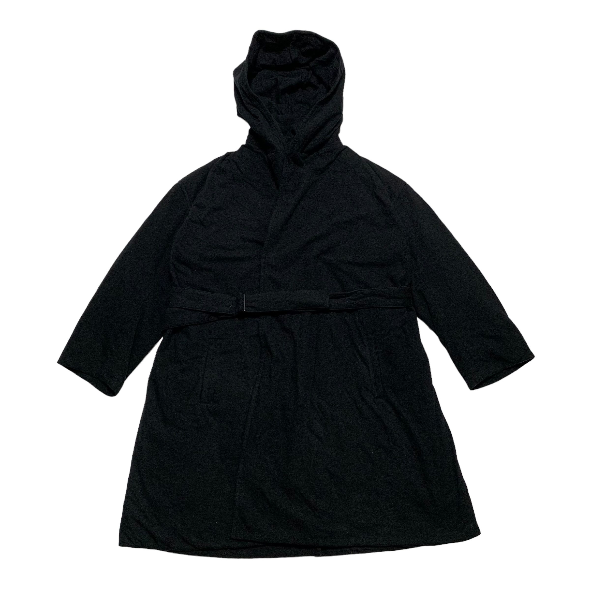 Yohji Yamamoto Vintage Yohji Yamamoto Signature Noir Hooded Oversize Coat Size S / US 4 / IT 40 - 1 Thumbnail