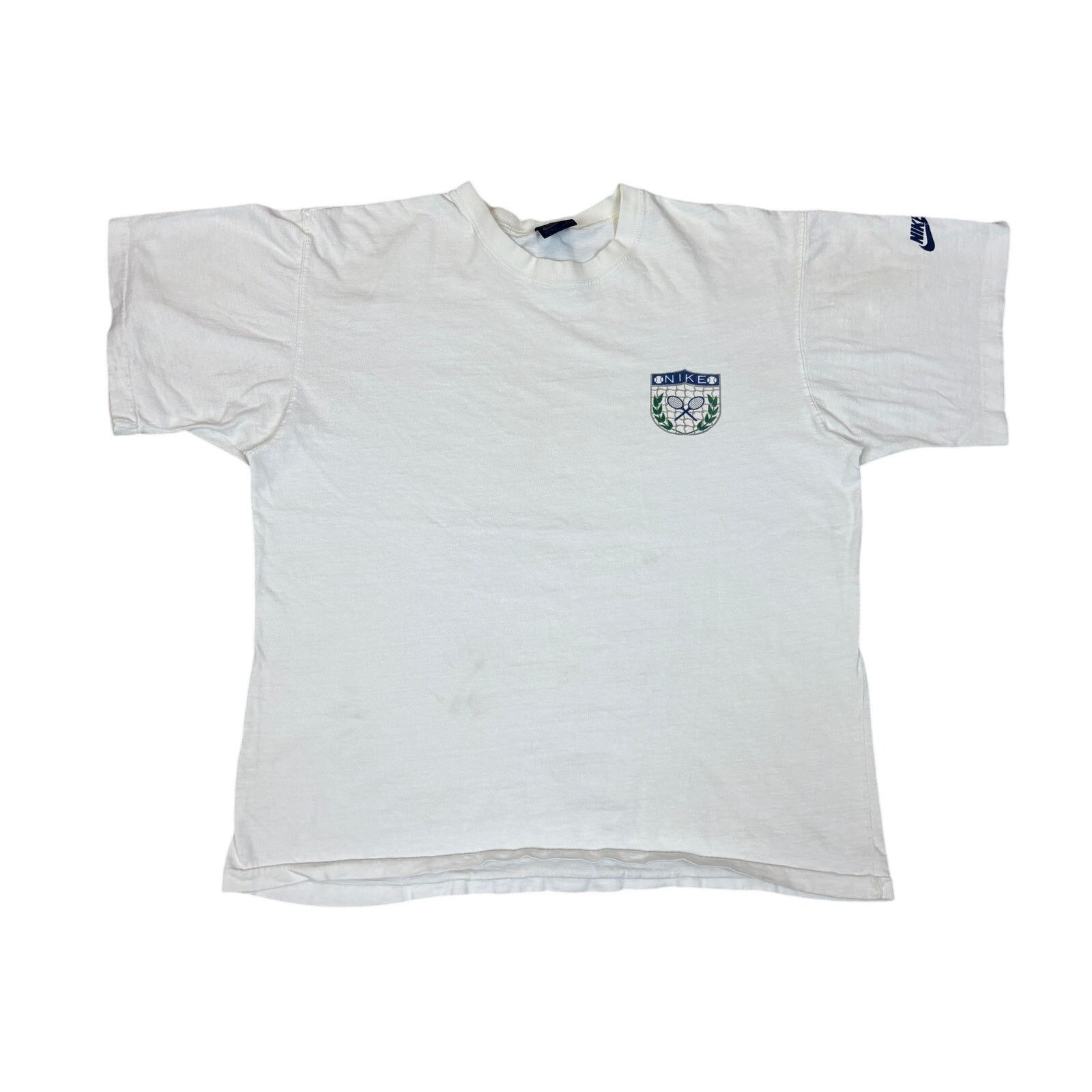 Nike VTG 80s Nike John McEnroe Tennis Crest T Shirt Large Size US L / EU 52-54 / 3 - 1 Thumbnail