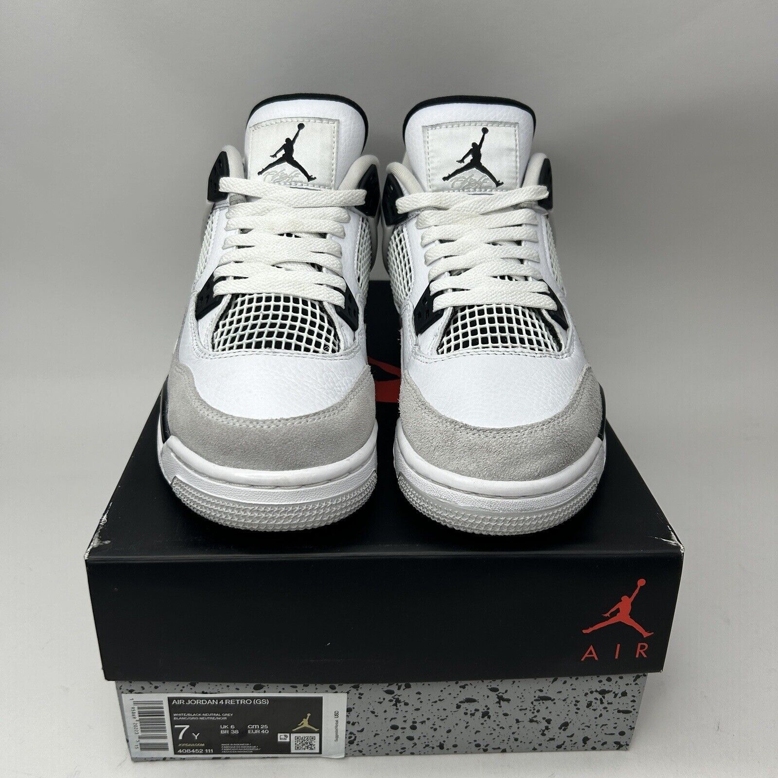 Jordan Brand Nike Air Jordan 4 Retro GS “Military Black” 2023 Size US 8.5 / IT 38.5 - 2 Thumbnail