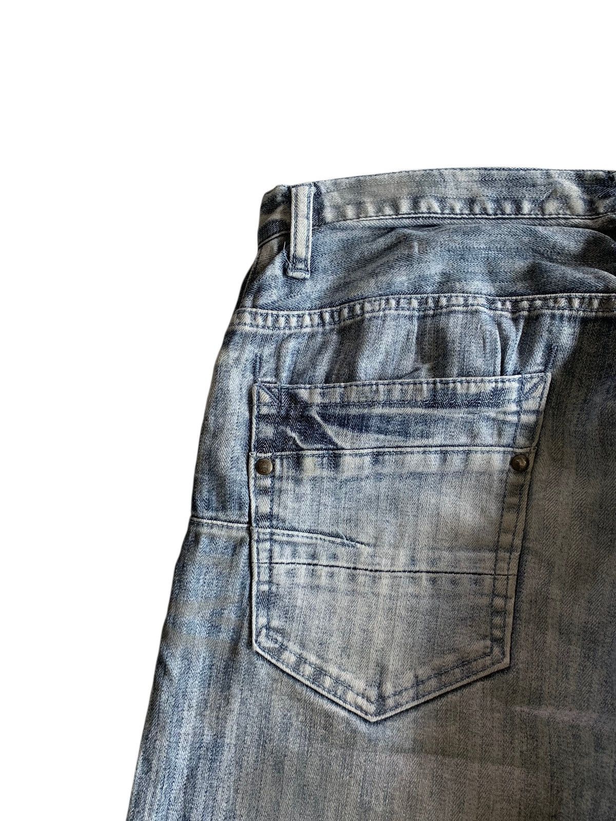 Tornado Mart TORNADO MART STRIPE JAPANESE STRETCH DISTRESSED DENIM Size US 32 / EU 48 - 9 Thumbnail