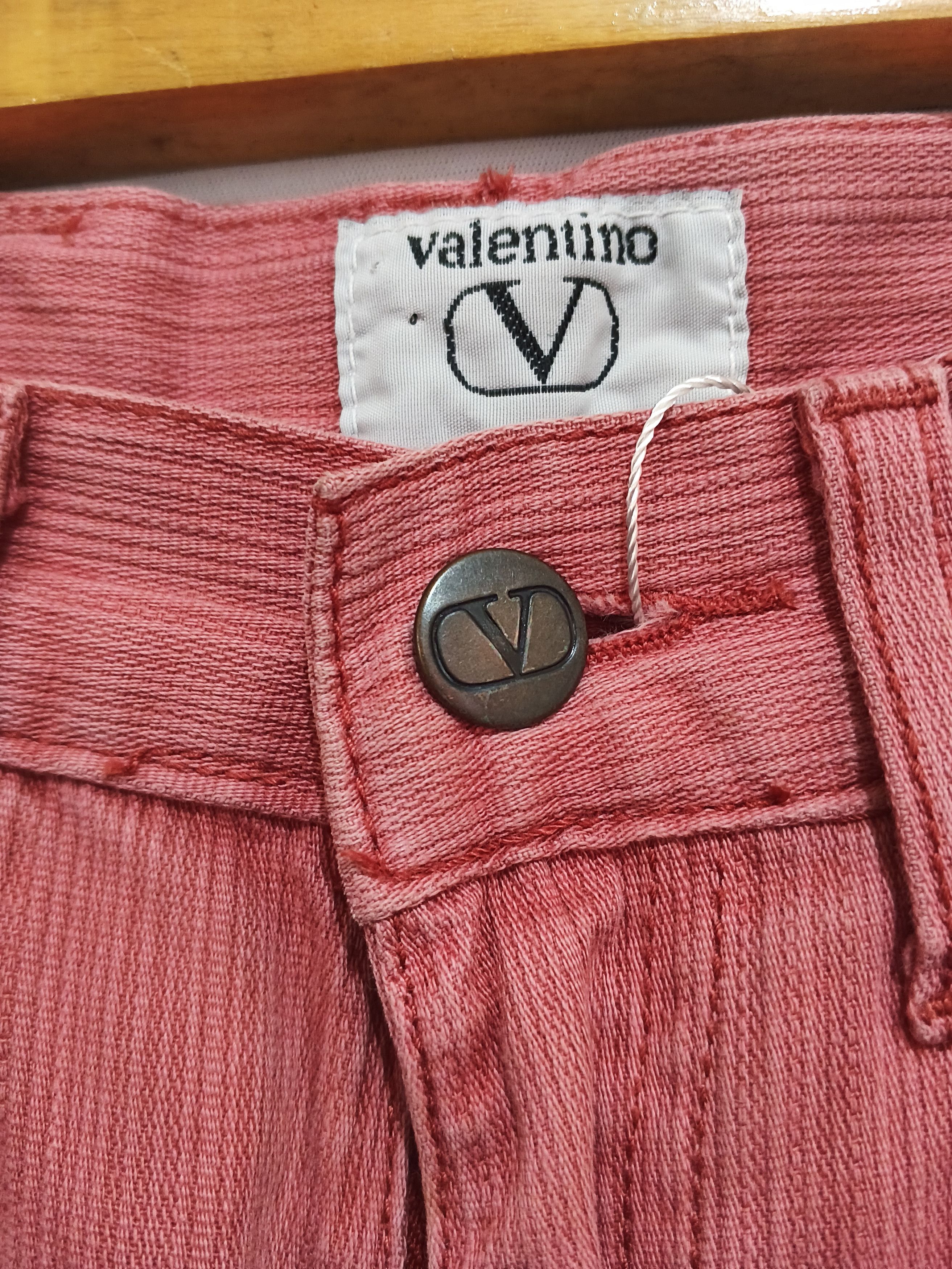 Valentino Vintage Valentino Jeans Straight Fit Pink Denim Size 26" / US 2 / IT 38 - 7 Thumbnail