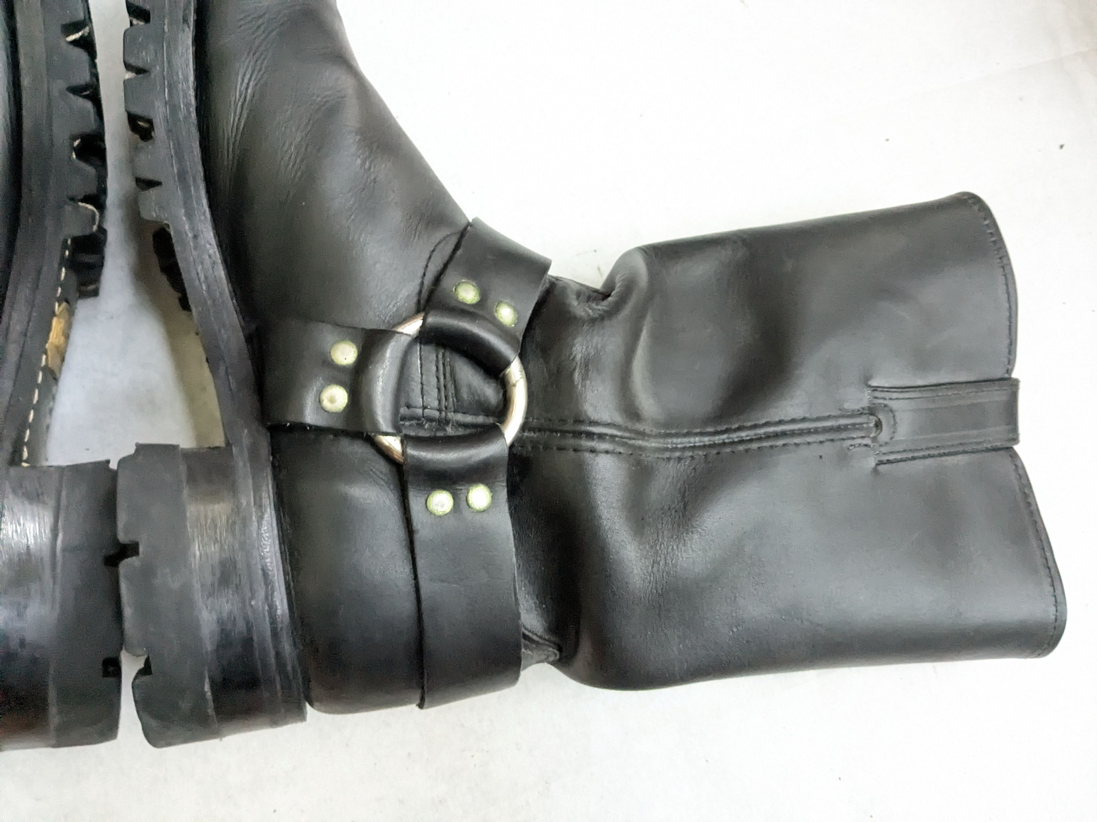 Frye Frye Harness Boots Black Leather 10.5 M Vibram Size US 10.5 / EU 43-44 - 11 Thumbnail