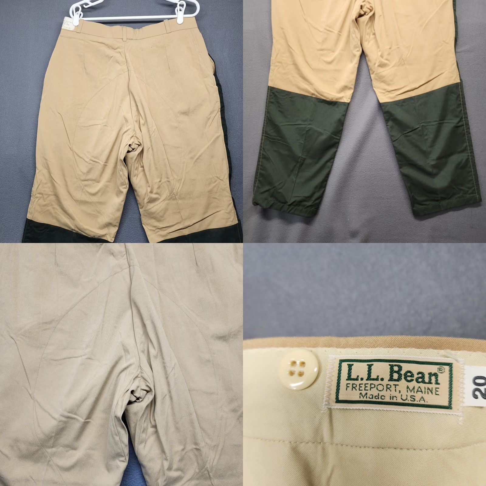Vintage VINTAGE L.L. Bean Brush Pants Khaki Green Womens 20 Petite Hunting J564 USA NEW Size 42" / US 20 - 10 Thumbnail