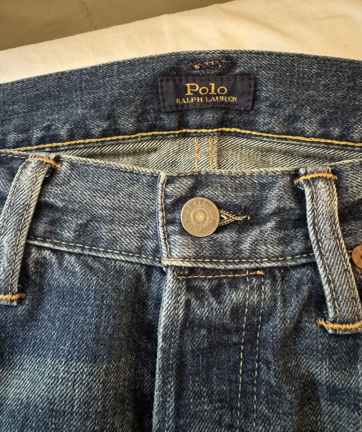 Polo Ralph Lauren Patches Distressed Classic Fit Jeans Size US 30 / EU 46 - 7 Thumbnail