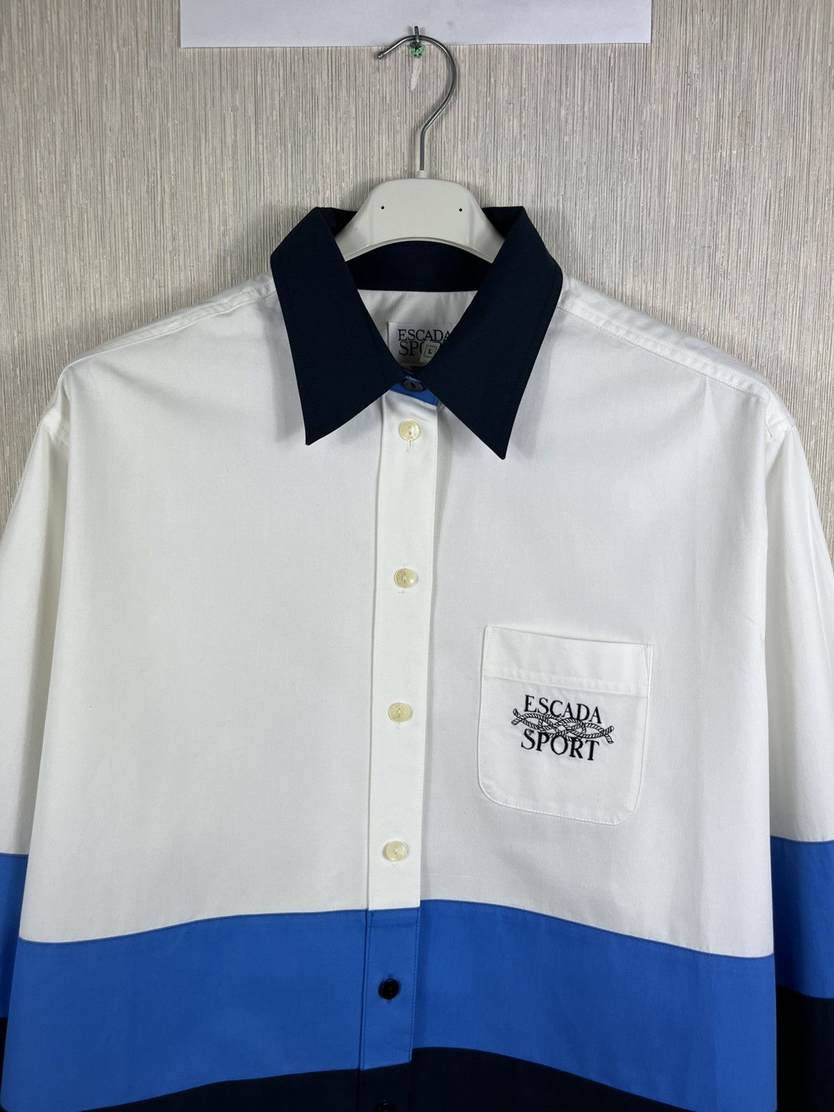 Escada Sport Vintage Brand New Escada Sport old money pocket hemd shirt Size L / US 10 / IT 46 - 3 Thumbnail