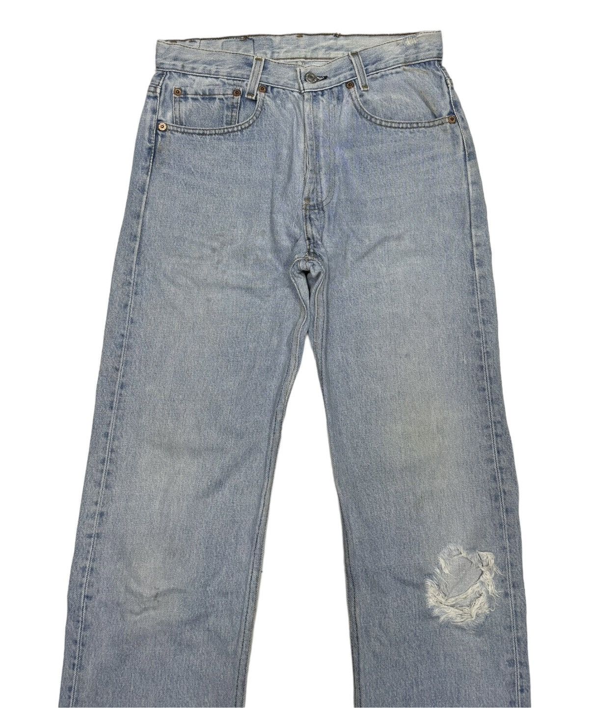 Levi's VINTAGE LEVIS 501 MADE IN USA DISTRESSED DENIM Size US 28 / EU 44 - 5 Thumbnail
