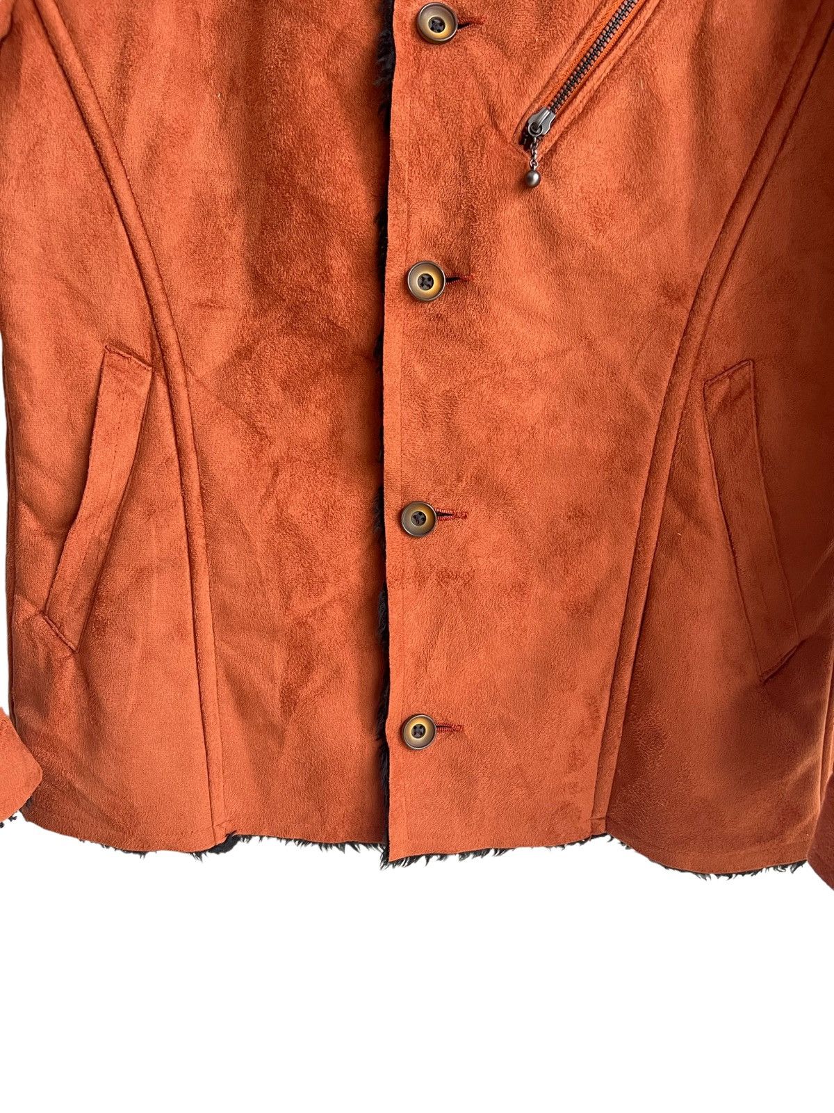 Genuine Leather × HIDEAWAYS × Le Grande Bleu (L.G.B.) Y2K Hideaways Nicole Sherpa Faux Suede Leather Biker Jacket Size US M / EU 48-50 / 2 - 6 Thumbnail