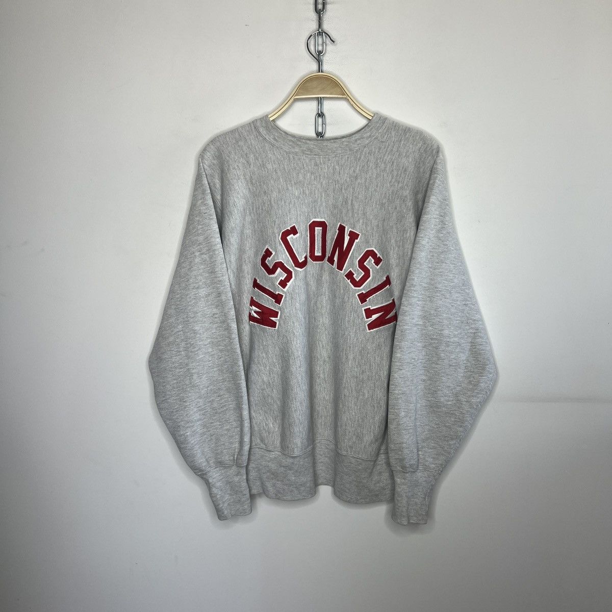 Champion 1990s Wisconsin University Champion Reverse Weave Sweatshirt Size US L / EU 52-54 / 3 - 1 Thumbnail
