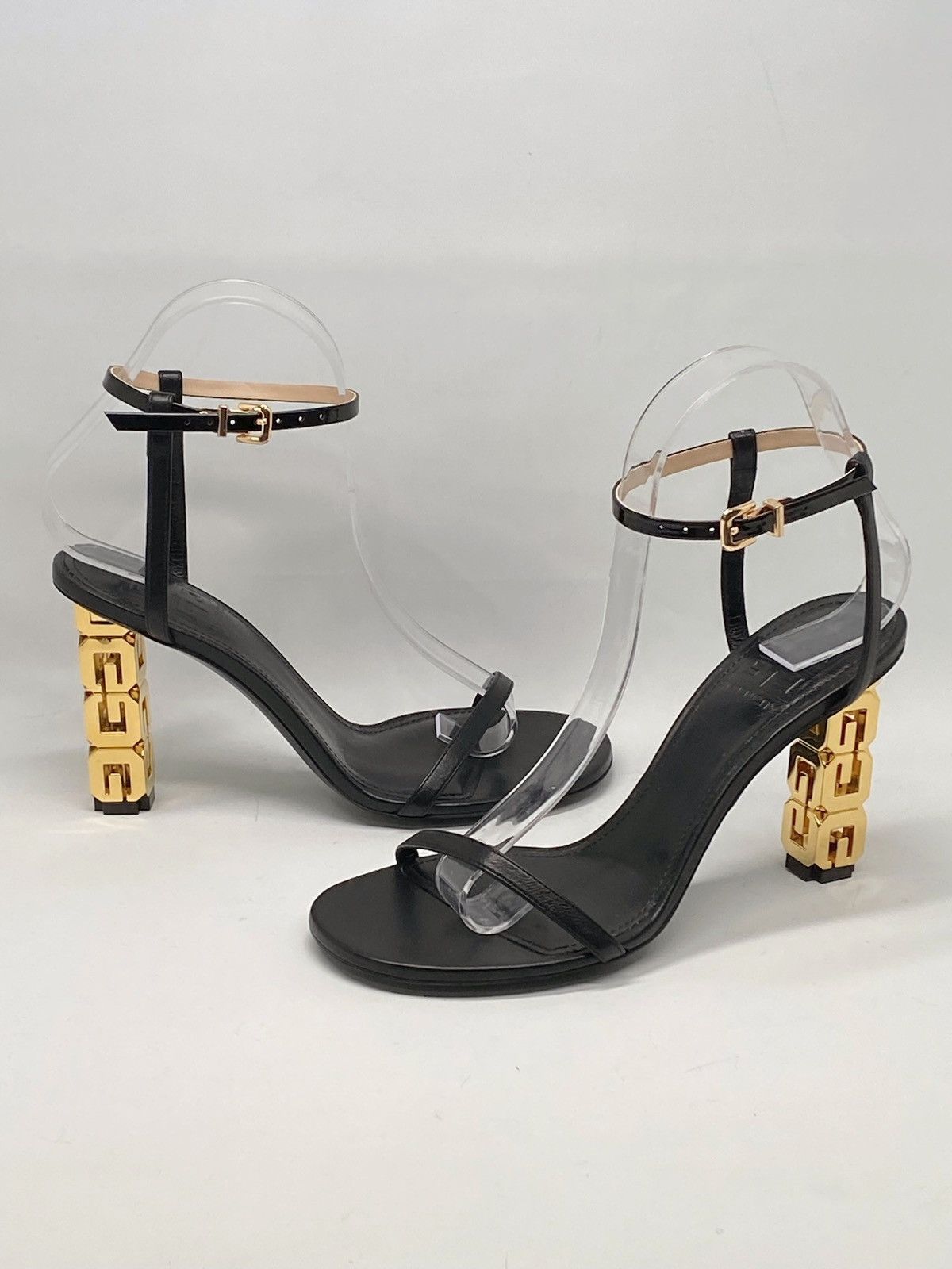 Givenchy Givenchy G Cube Sculptural Heel Leather Sandals size 37 Size US 7 / IT 37 - 1 Thumbnail