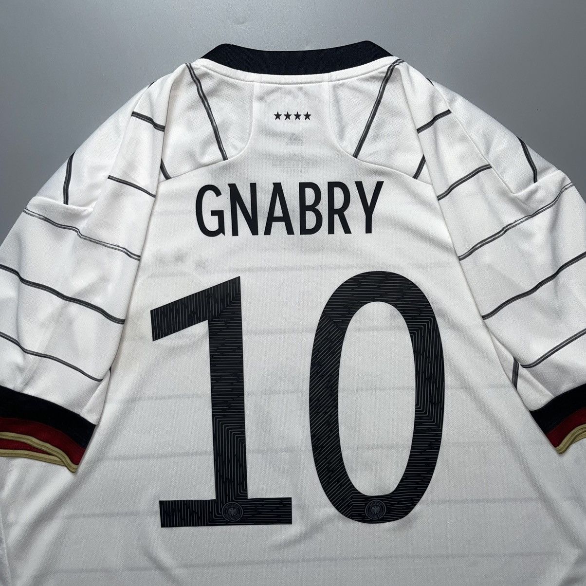 Adidas GERMANY ADIDAS 2020 EURO FOOTBALL HOME JERSEY #10 GNABRY Size US XXL / EU 58 / 5 - 9 Thumbnail