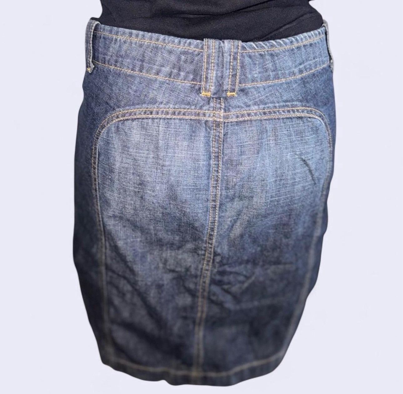 Other Vintage 2000s London Jean Blue Denim Skirt | Size 2 Small Size 26" / US 2 / IT 38 - 2 Thumbnail