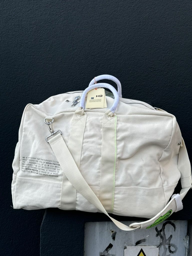 H&M × Heron Preston H&M Heron Preston H2 Collection Canvas Weekend Bag Size ONE SIZE - 3 Thumbnail