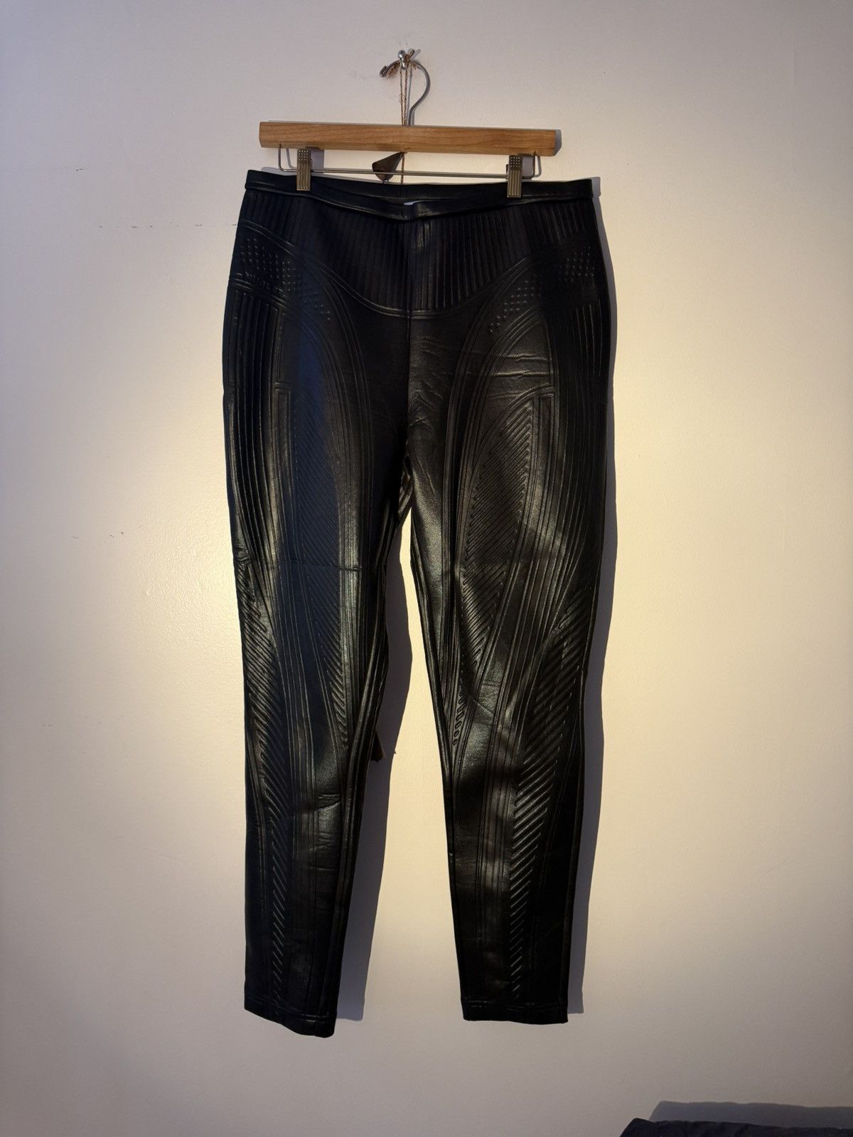 Mugler Mugler Black Polyester Trousers Size US 36 / EU 52 - 4 Thumbnail