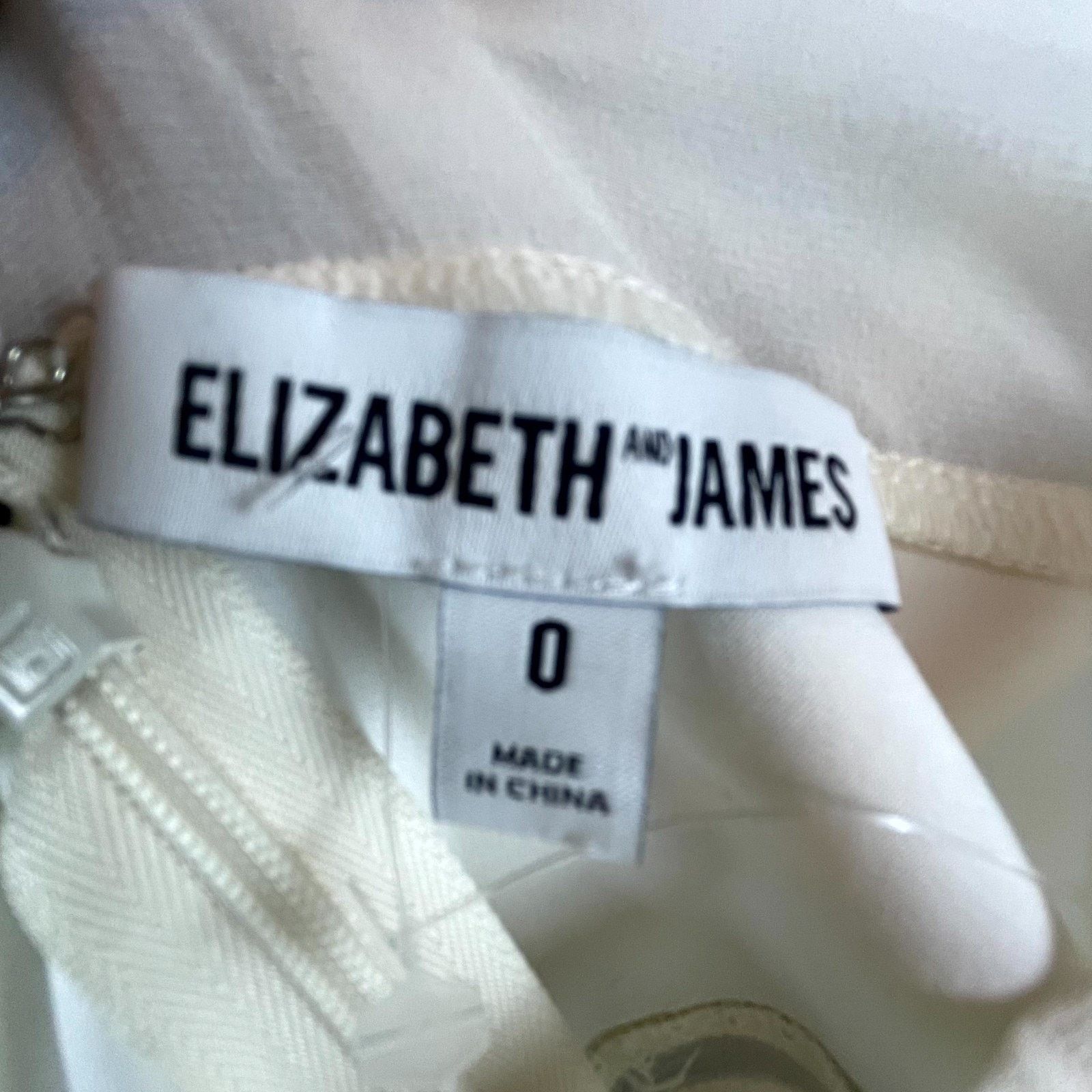 Elizabeth and James Elizabeth And James Skater Dress Women 0 White Pleated Sheer Size XS / US 0-2 / IT 36-38 - 3 Thumbnail